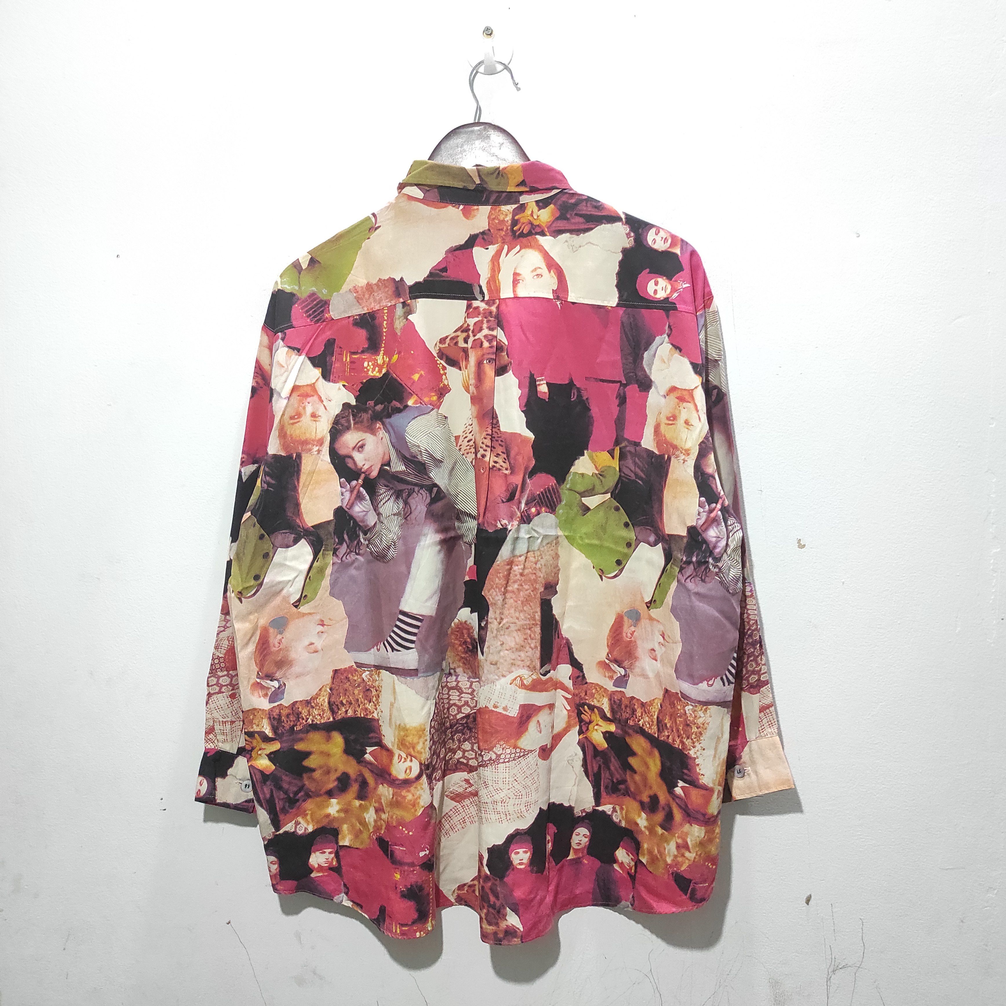 Japanese Brand Rare Vintage AOP Full Print Rich Cresson shirt Size US L / EU 52-54 / 3 - 23 Thumbnail