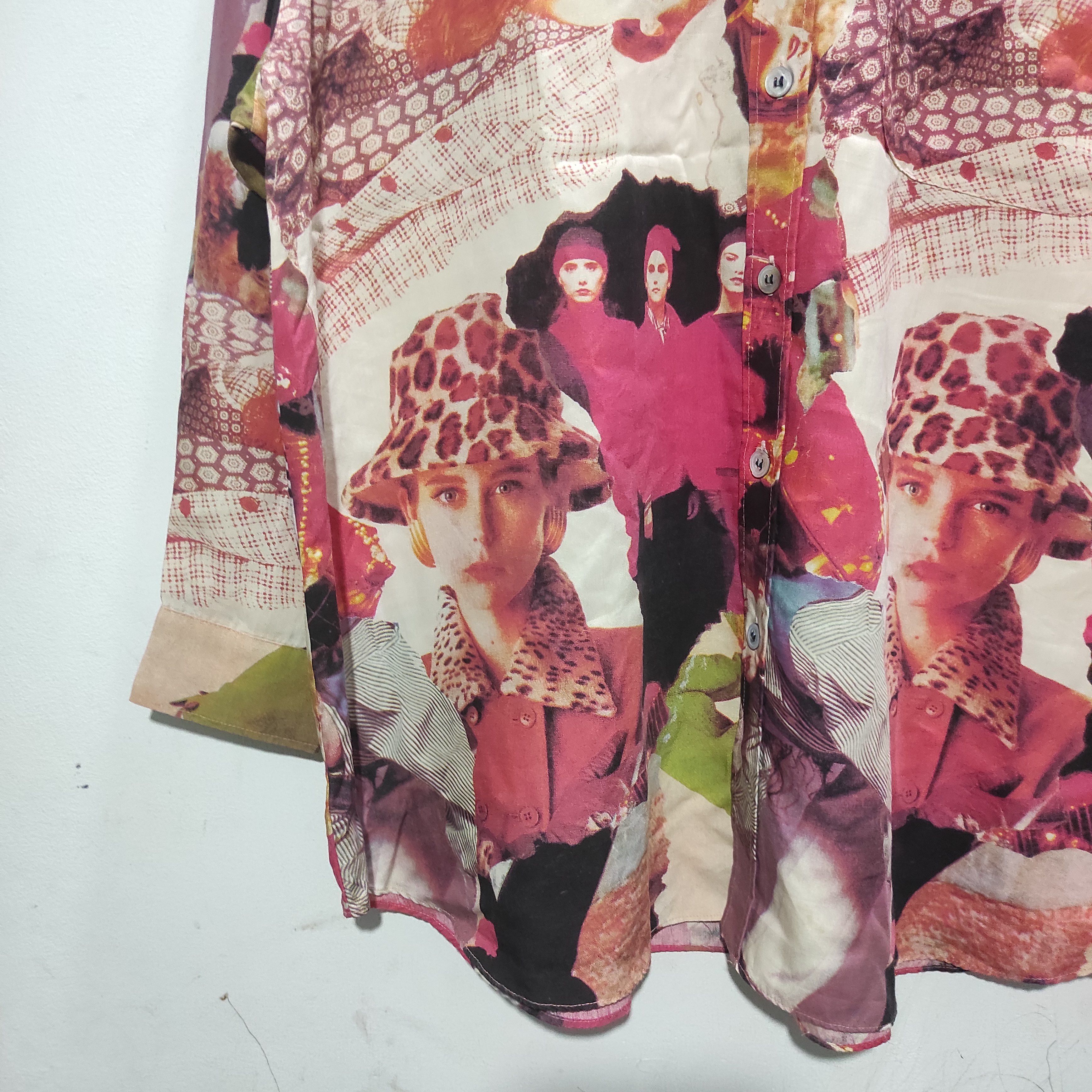 Japanese Brand Rare Vintage AOP Full Print Rich Cresson shirt Size US L / EU 52-54 / 3 - 12 Thumbnail