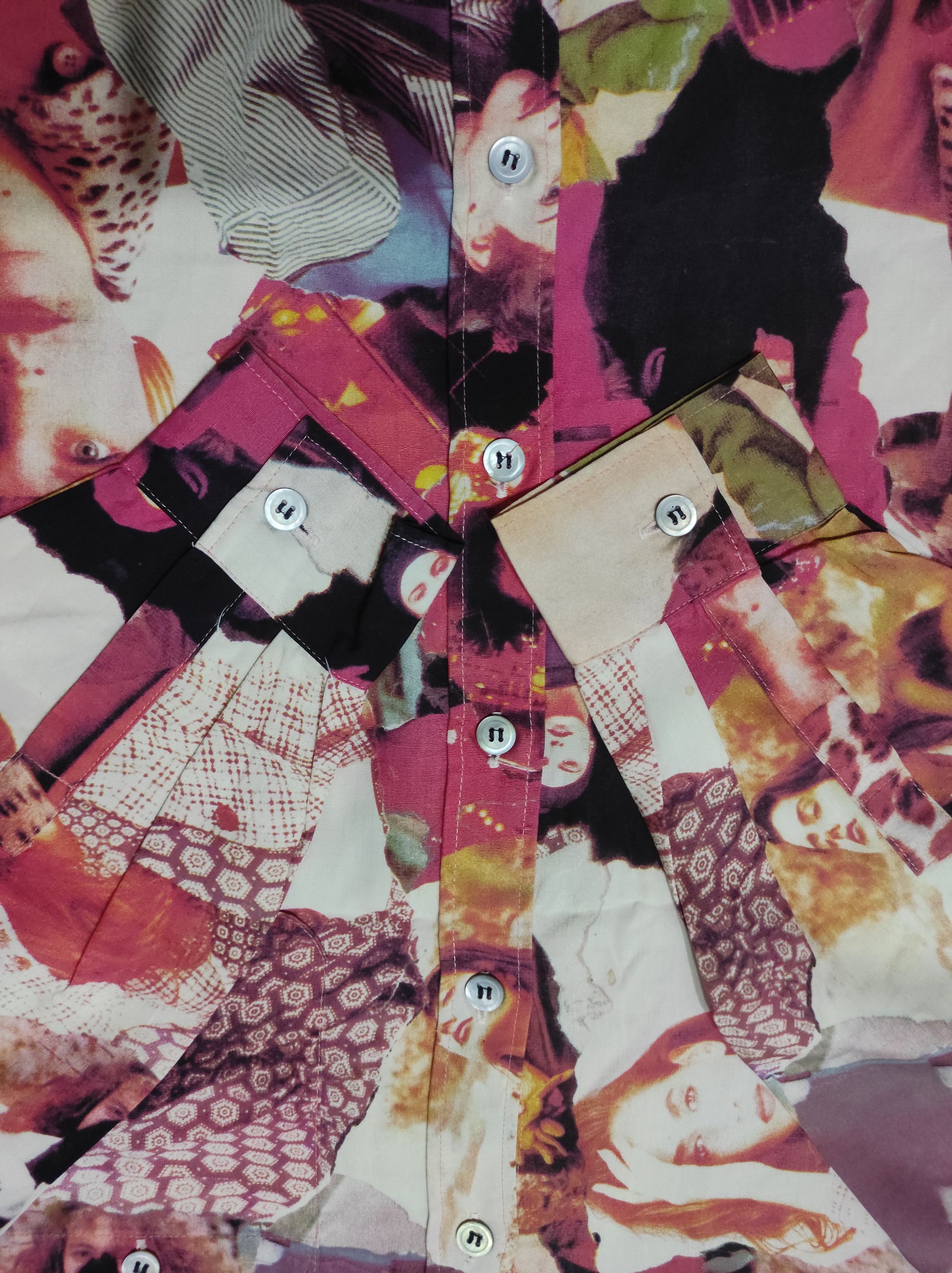 Japanese Brand Rare Vintage AOP Full Print Rich Cresson shirt Size US L / EU 52-54 / 3 - 25 Thumbnail