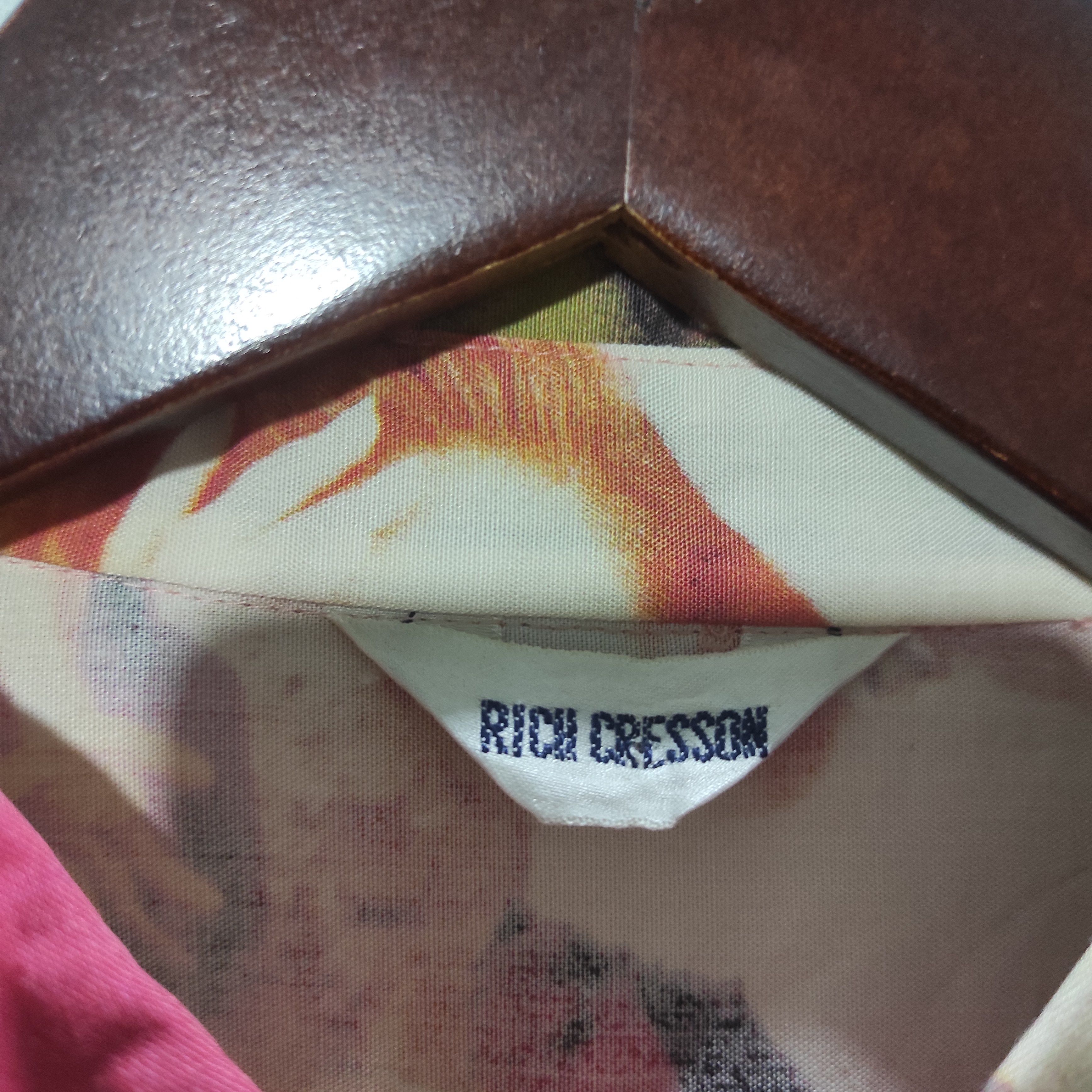 Japanese Brand Rare Vintage AOP Full Print Rich Cresson shirt Size US L / EU 52-54 / 3 - 14 Thumbnail