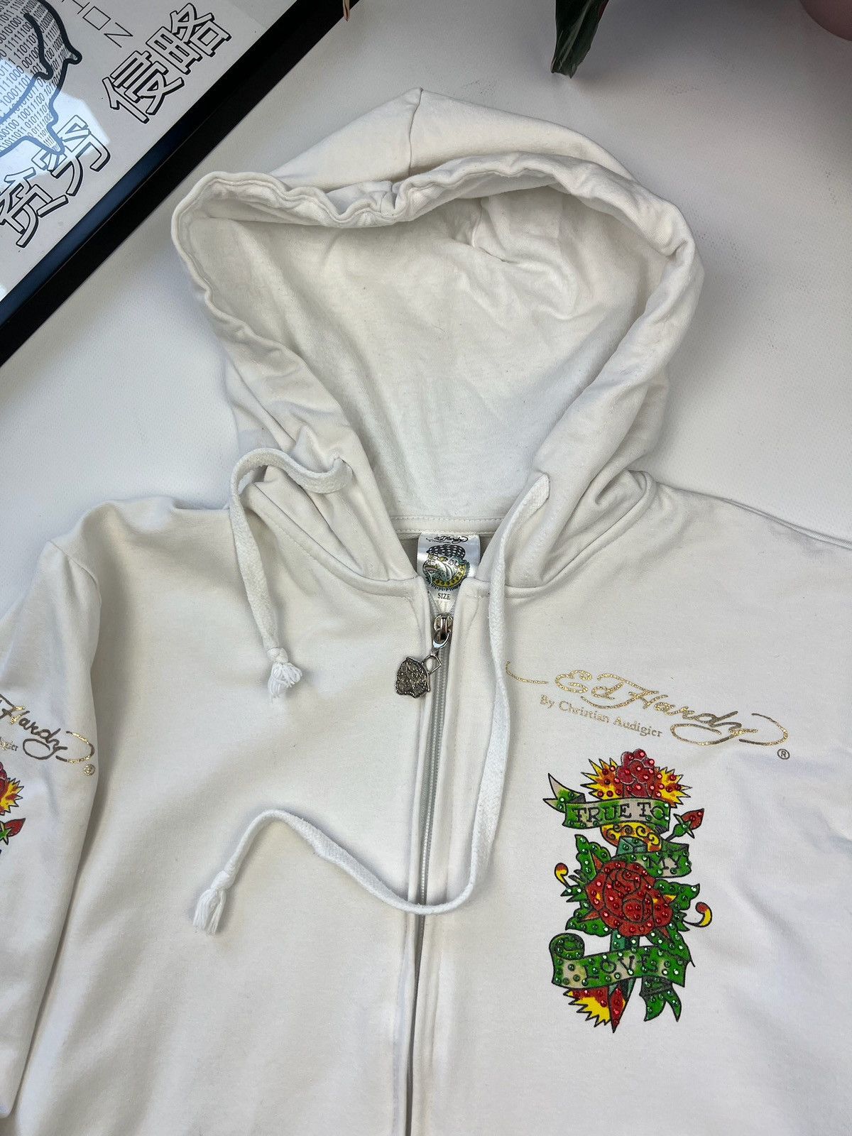 Christian Audigier × Ed Hardy × Vintage vintage Ed Hardy y2k zip hoodie Size ONE SIZE - 7 Thumbnail