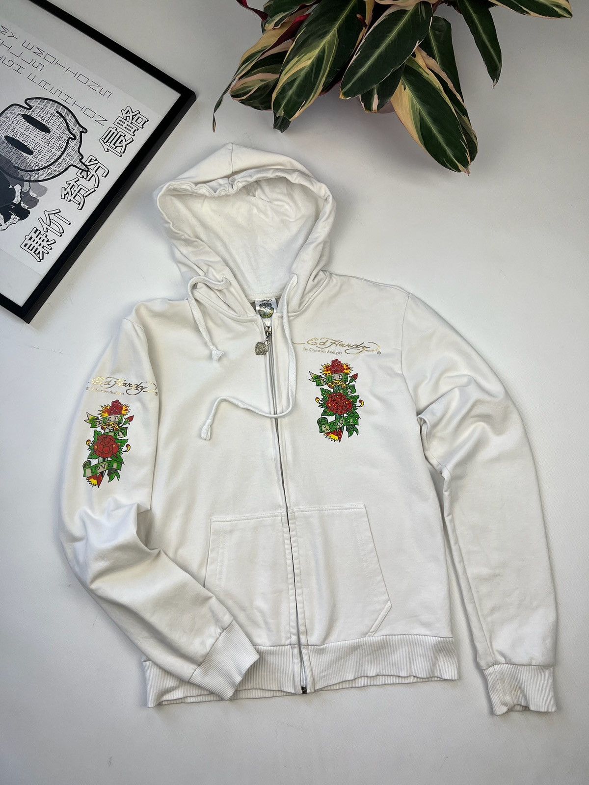 Christian Audigier × Ed Hardy × Vintage vintage Ed Hardy y2k zip hoodie Size ONE SIZE - 4 Thumbnail