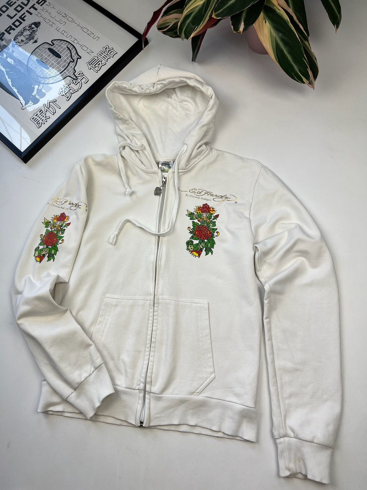 Christian Audigier × Ed Hardy × Vintage vintage Ed Hardy y2k zip hoodie Size ONE SIZE - 6 Thumbnail