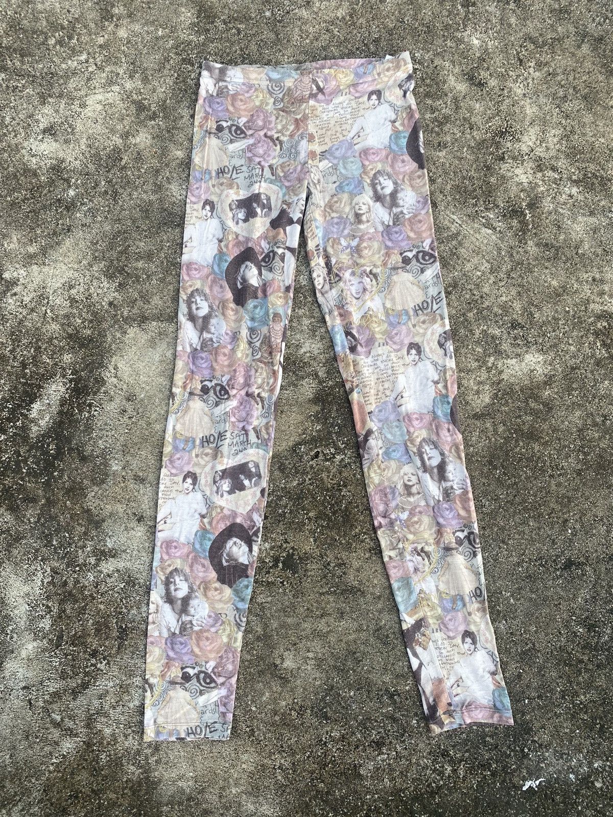 Hysteric Glamour 💸BINDINGOFFER💸Hystric Courtney LoveHole Leggings Kurt Cobain Size 29" - 1 Thumbnail