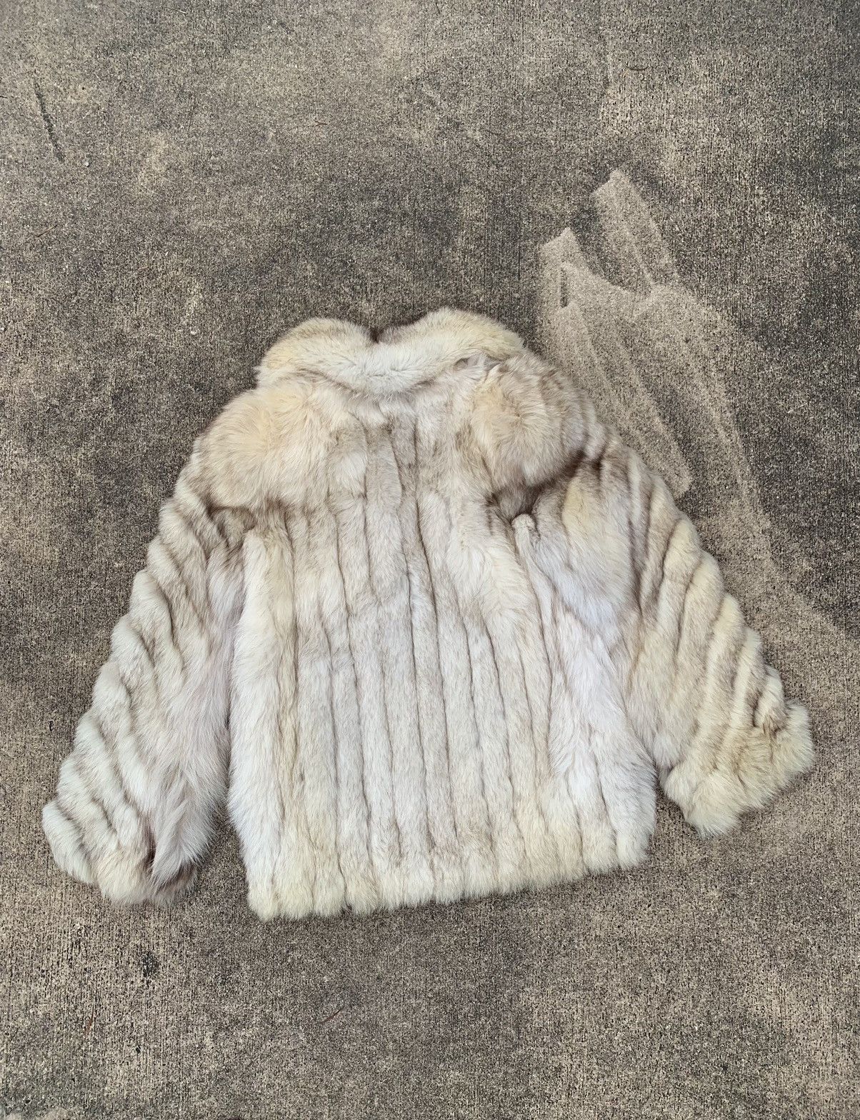 Sagafurs VINTAGE SAGA FOX WHITE & GREY TUFTED FOX FUR COAT Size US M / EU 48-50 / 2 - 2 Thumbnail