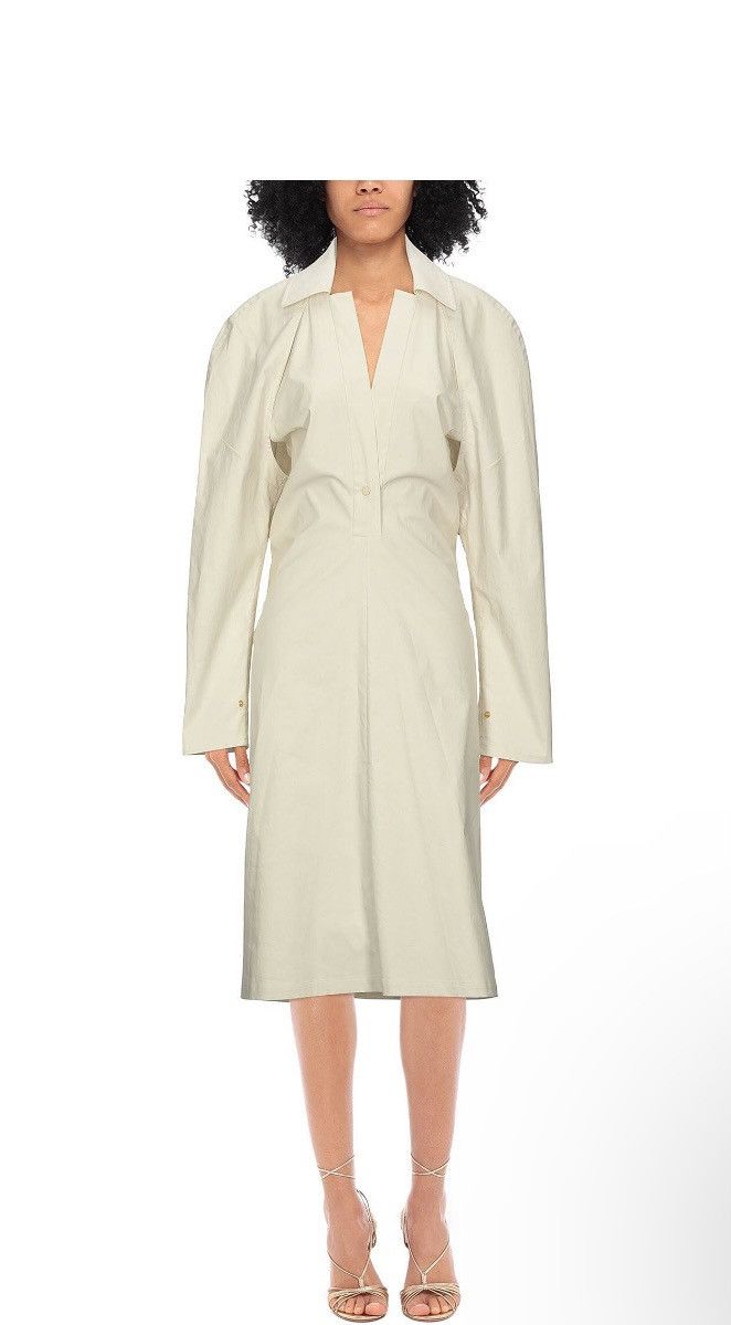 BOTTEGA VENETA Cotton-blend midi dress size US