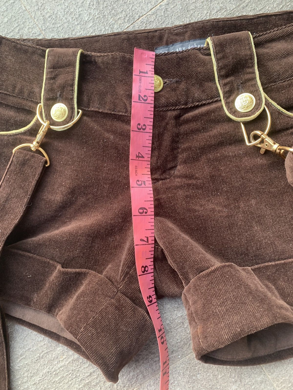 Other Jouer Aux Echecs Corduroy Short Pants Size 30" / US 8 / IT 44 - 6 Thumbnail