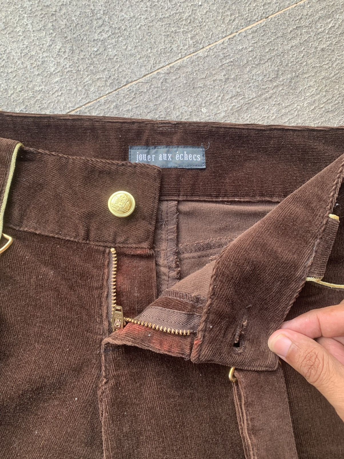 Other Jouer Aux Echecs Corduroy Short Pants Size 30" / US 8 / IT 44 - 8 Thumbnail