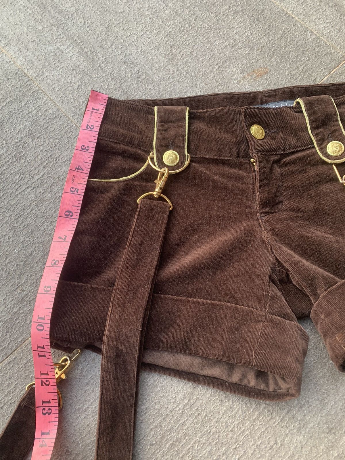 Other Jouer Aux Echecs Corduroy Short Pants Size 30" / US 8 / IT 44 - 5 Thumbnail