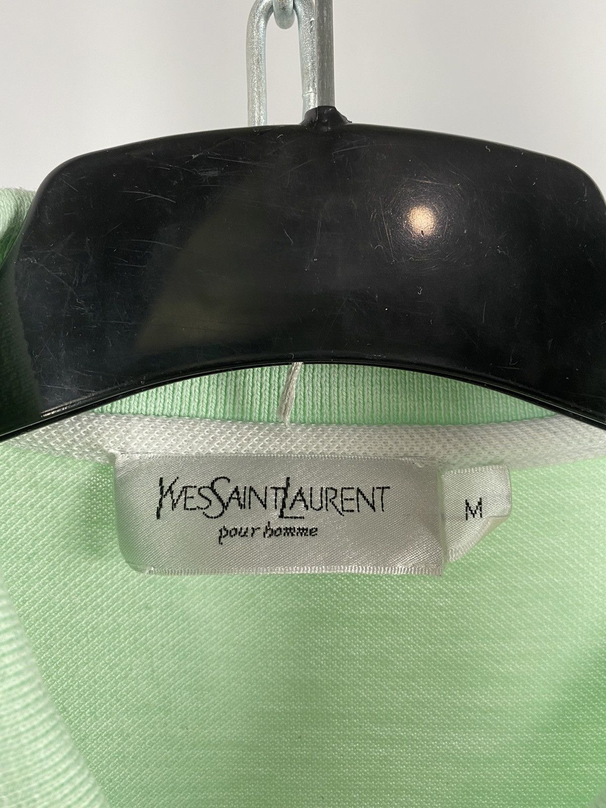 Yves Saint Laurent Yves Saints Laurent white green T-shirts luxury size M Size US M / EU 48-50 / 2 - 3 Thumbnail