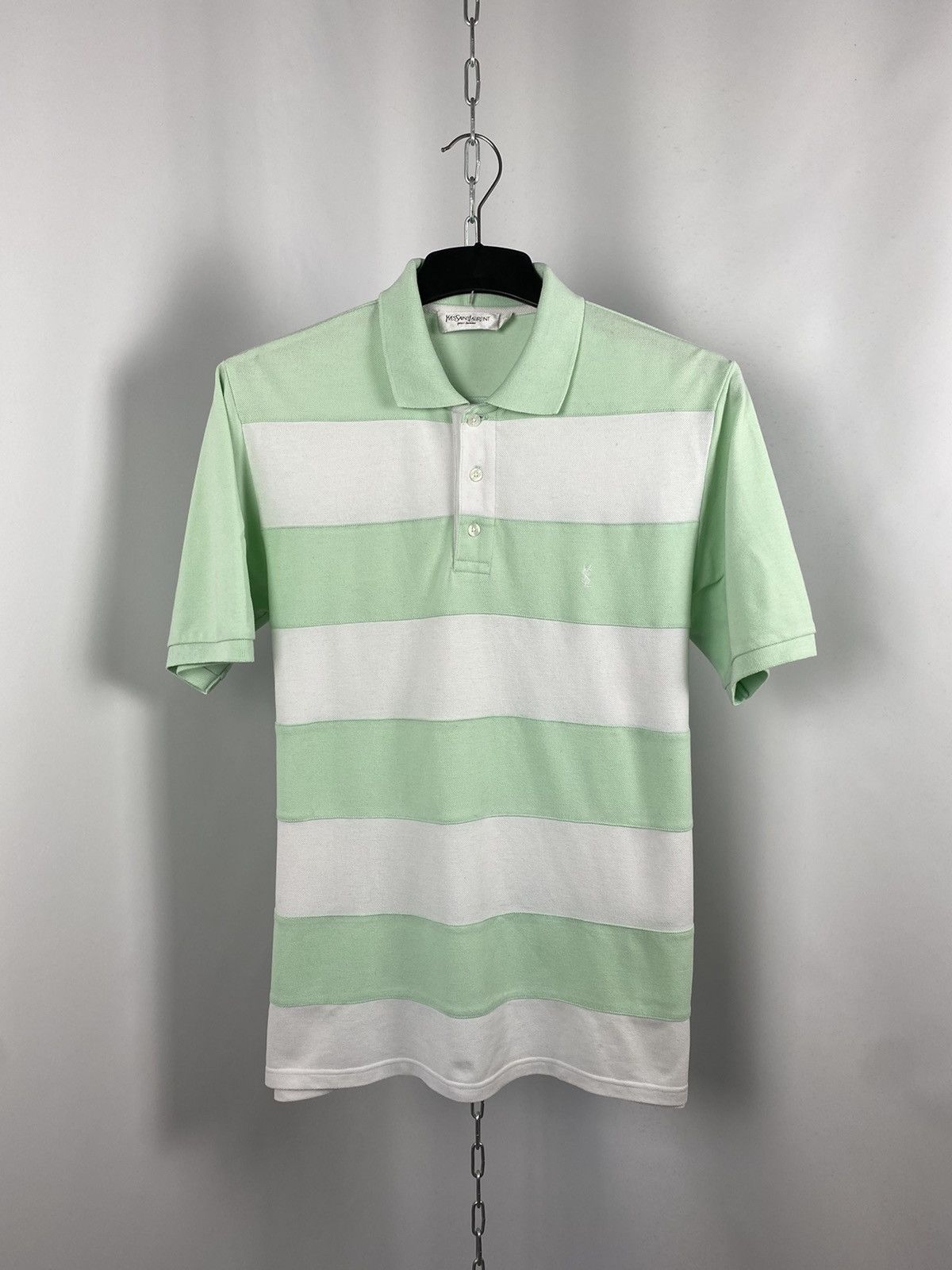 Yves Saint Laurent Yves Saints Laurent white green T-shirts luxury size M Size US M / EU 48-50 / 2 - 1 Thumbnail