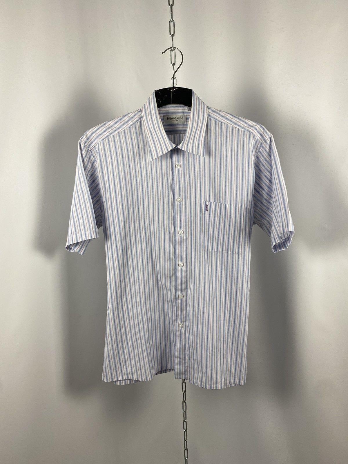 Yves Saint Laurent Yves Saints Laurent shirts short sleeve blue size L Size US L / EU 52-54 / 3 - 1 Thumbnail