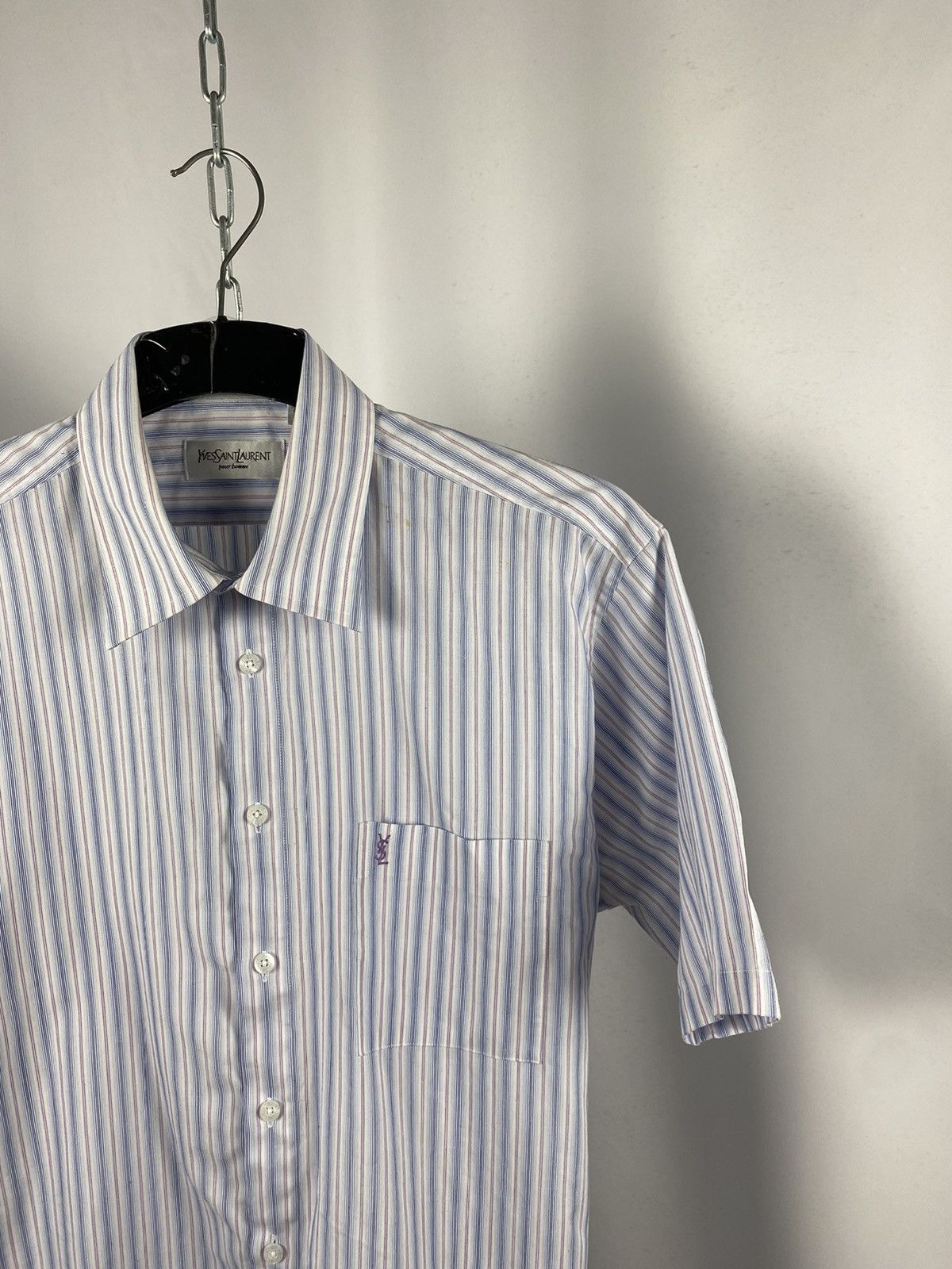 Yves Saint Laurent Yves Saints Laurent shirts short sleeve blue size L Size US L / EU 52-54 / 3 - 2 Thumbnail