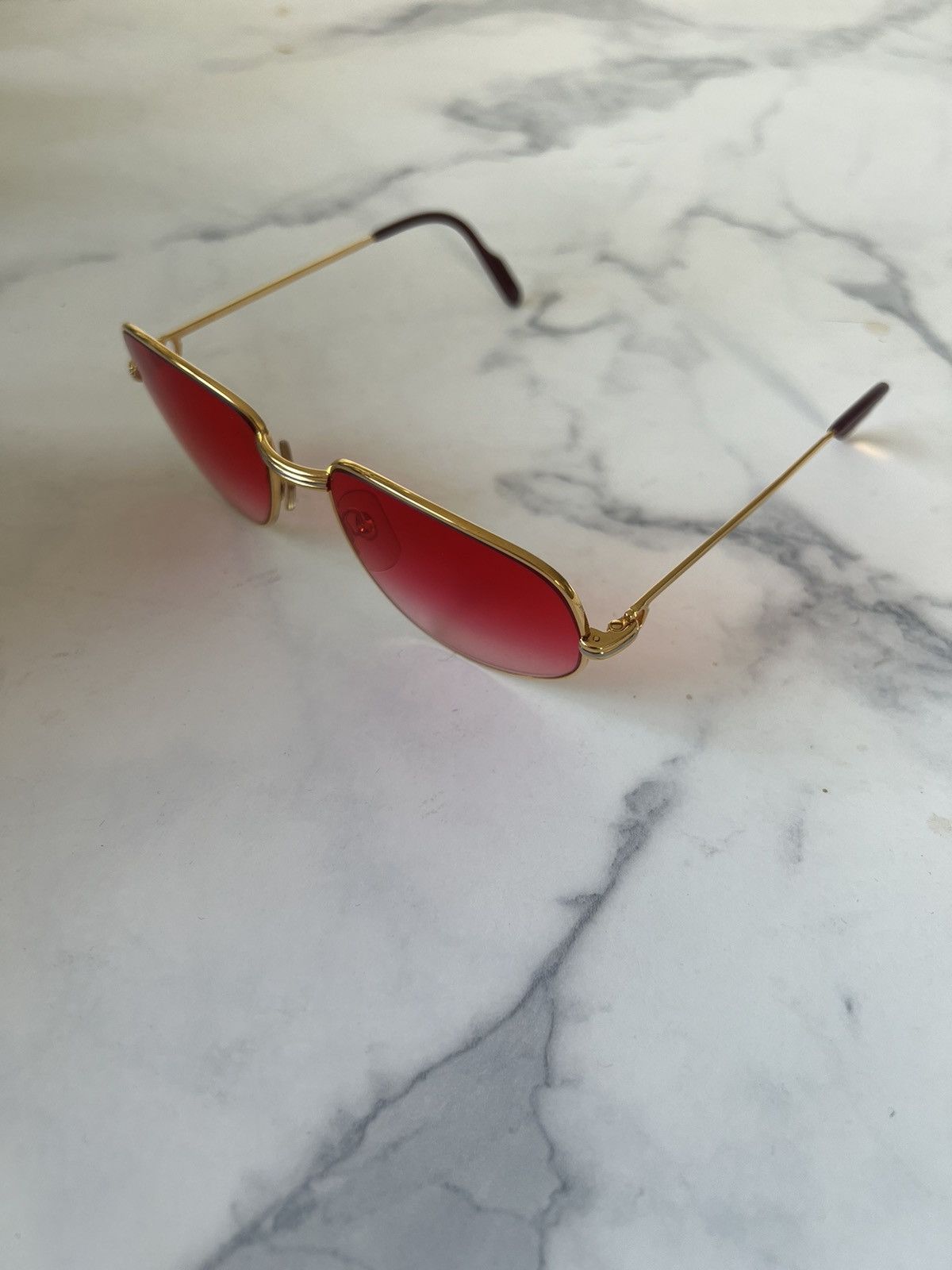 Cartier Cartier Vintage 1986 Romance L.C. Sunglasses in 22ct