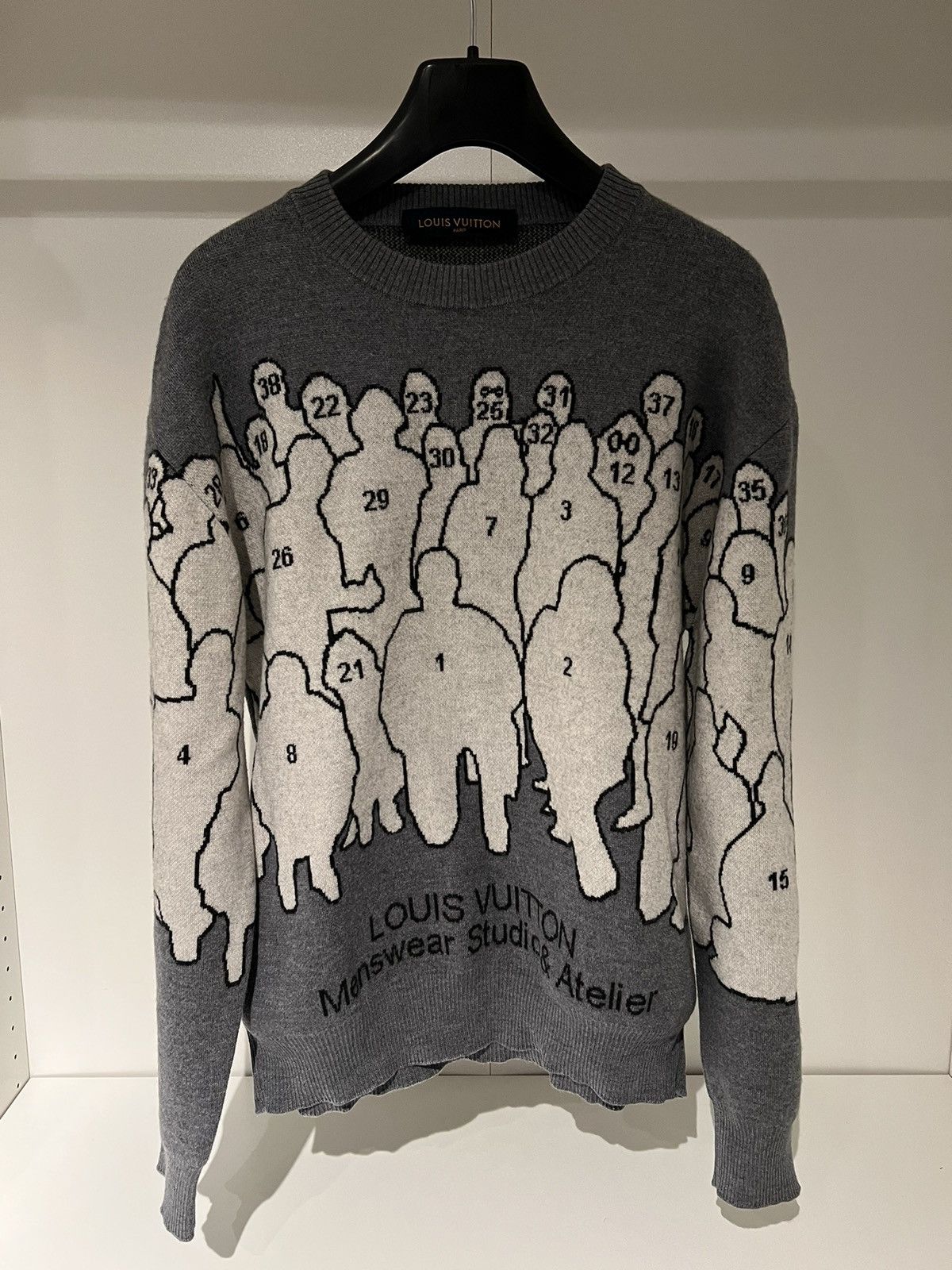 Louis Vuitton Studio Printed Jacquard Wool Sweater