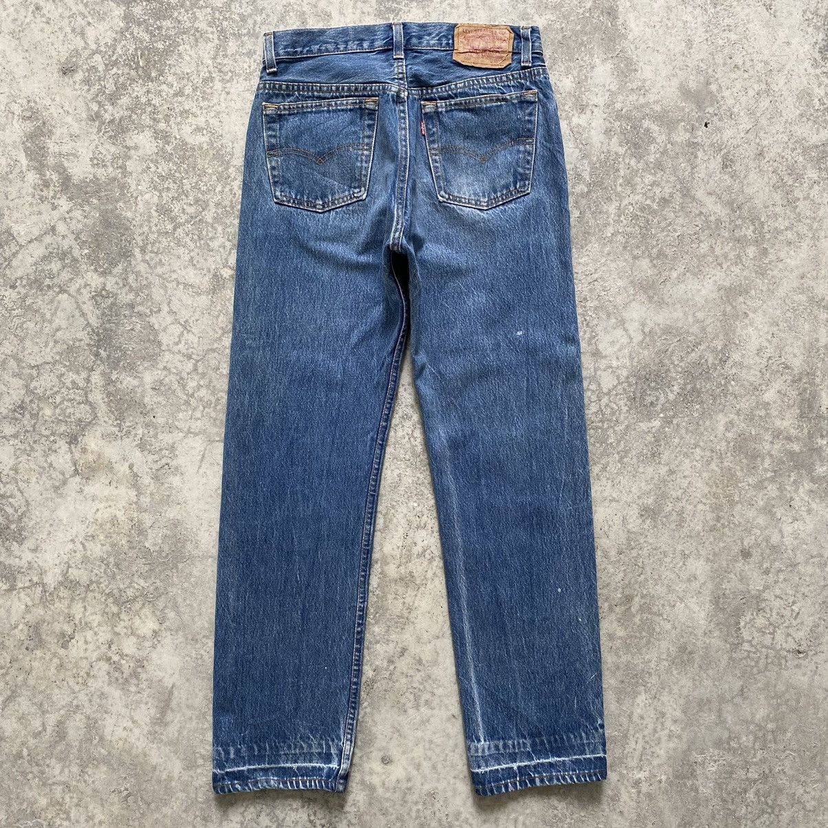 Levi's Size 29x30 Vintage 90's Levi's 501 Faded Stonewashed Jeans Size US 29 - 14 Thumbnail