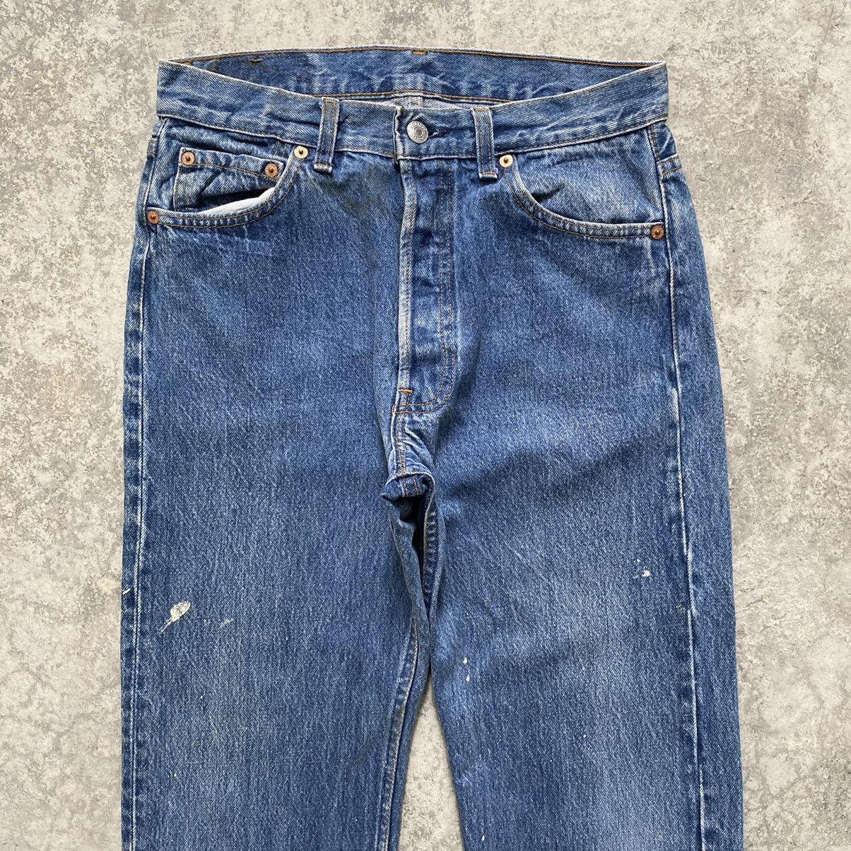 Levi's Size 29x30 Vintage 90's Levi's 501 Faded Stonewashed Jeans Size US 29 - 2 Thumbnail