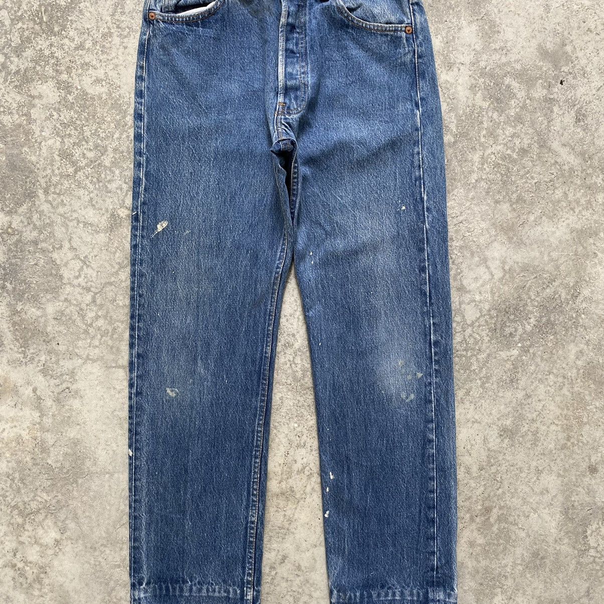 Levi's Size 29x30 Vintage 90's Levi's 501 Faded Stonewashed Jeans Size US 29 - 4 Thumbnail