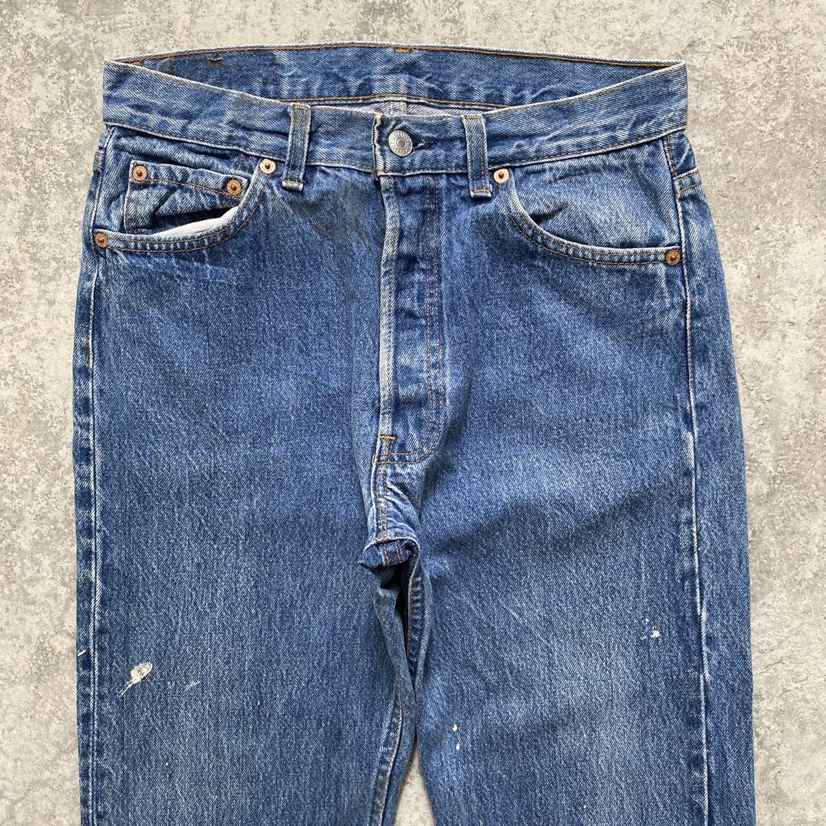 Levi's Size 29x30 Vintage 90's Levi's 501 Faded Stonewashed Jeans Size US 29 - 10 Thumbnail