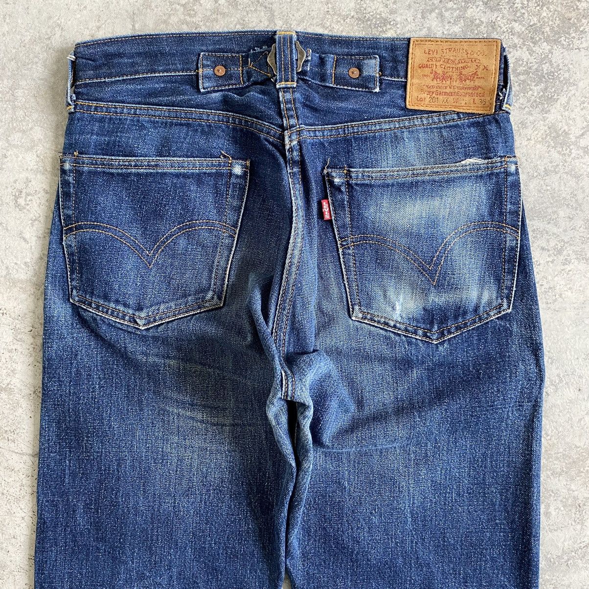 Levi's Vintage 1998 Levi's 201XX Big E LVC Selvedge Denim Jeans Size US 29 - 20 Thumbnail