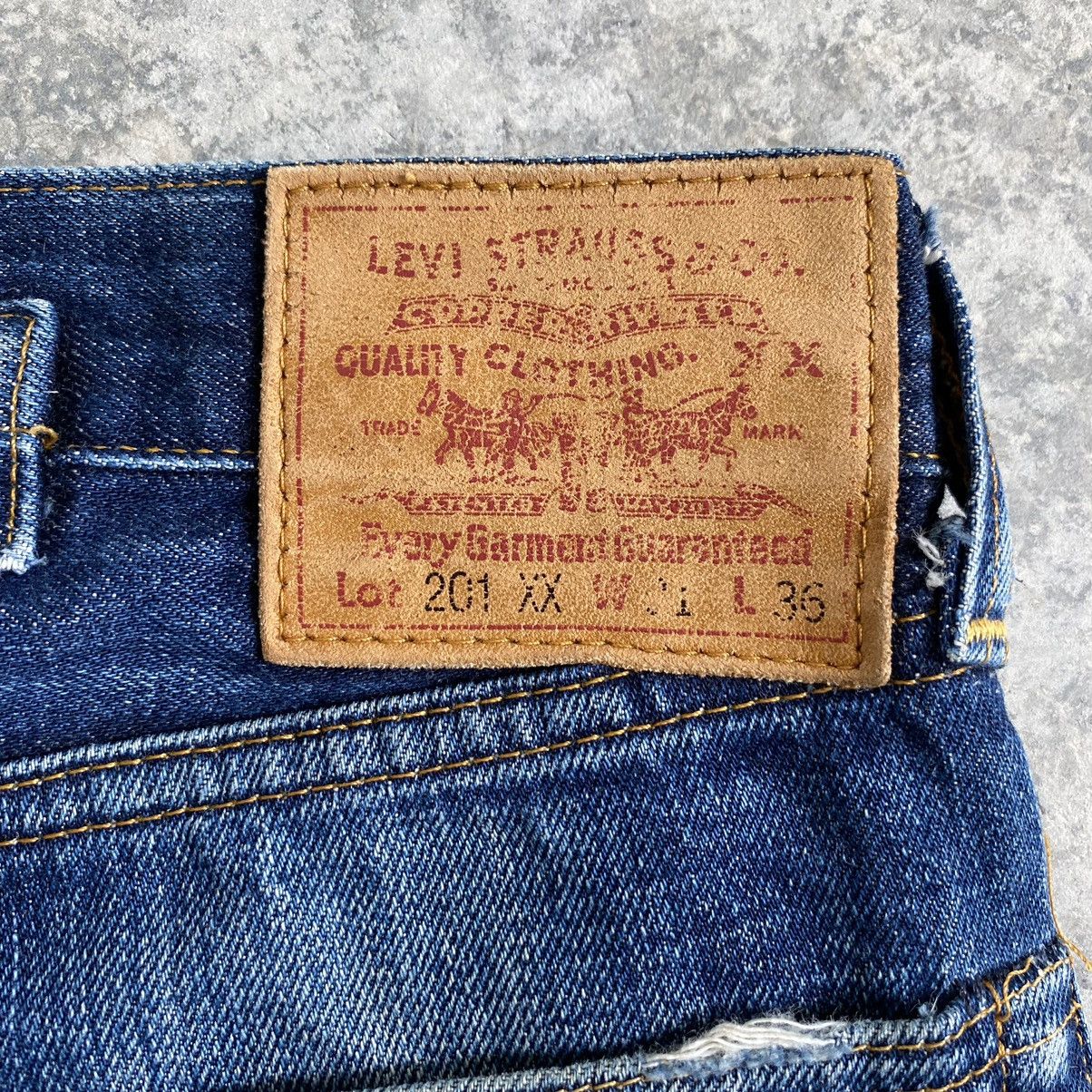 Levi's Vintage 1998 Levi's 201XX Big E LVC Selvedge Denim Jeans Size US 29 - 23 Thumbnail