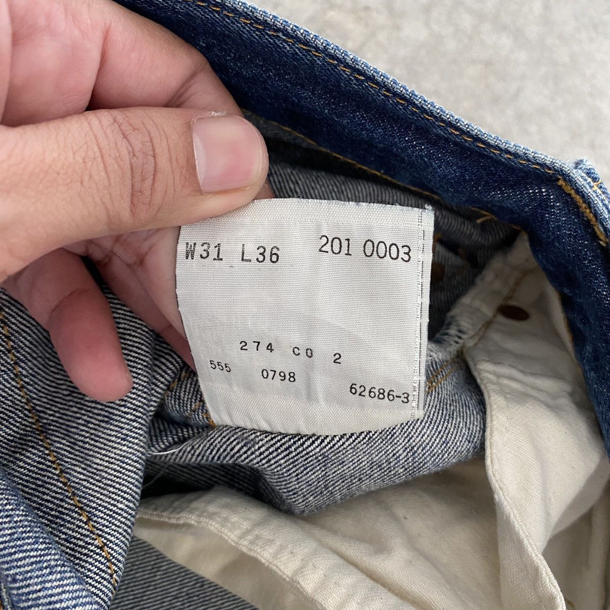 Levi's Vintage 1998 Levi's 201XX Big E LVC Selvedge Denim Jeans Size US 29 - 25 Thumbnail