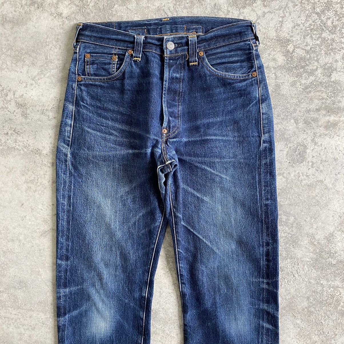 Levi's Vintage 1998 Levi's 201XX Big E LVC Selvedge Denim Jeans Size US 29 - 3 Thumbnail