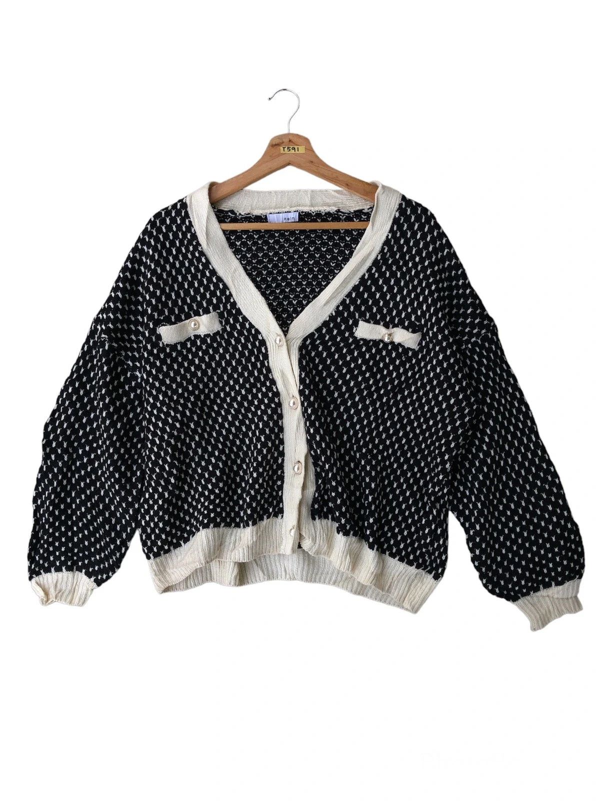 Aran Isles Knitwear 💥Japanesebrand Pullover Monogram Knitting Like Crop Top Size US L / EU 52-54 / 3 - 2 Thumbnail