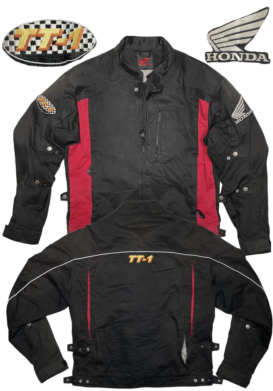Honda × Vintage Vintage Honda Racing Motorsport TT-1 rider bike jacket touri Size US L / EU 52-54 / 3 - 1 Thumbnail