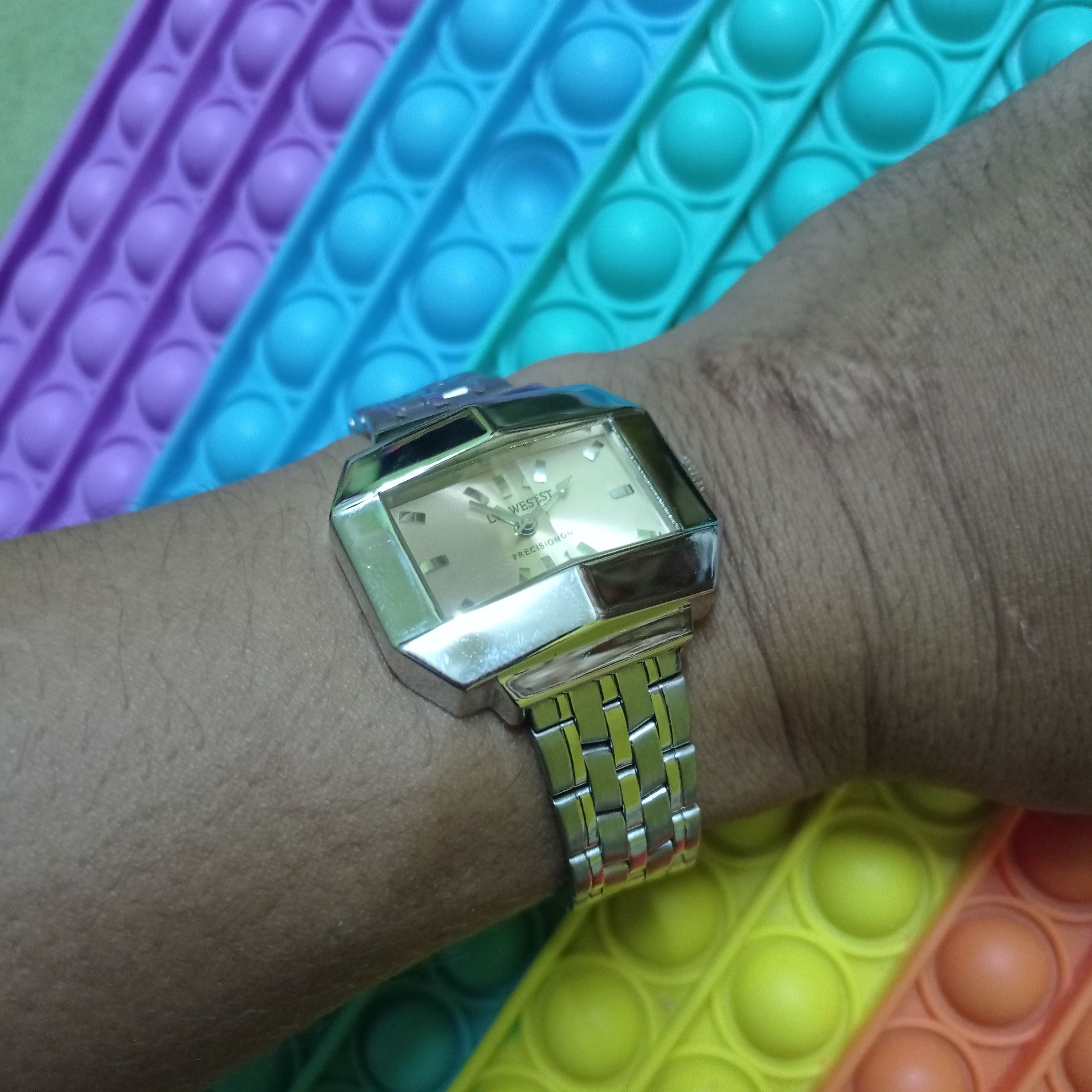 Japanese Brand Retro L.A WEST JAPANESE WATCH (Cutting Glass Shape) Size ONE SIZE - 5 Thumbnail
