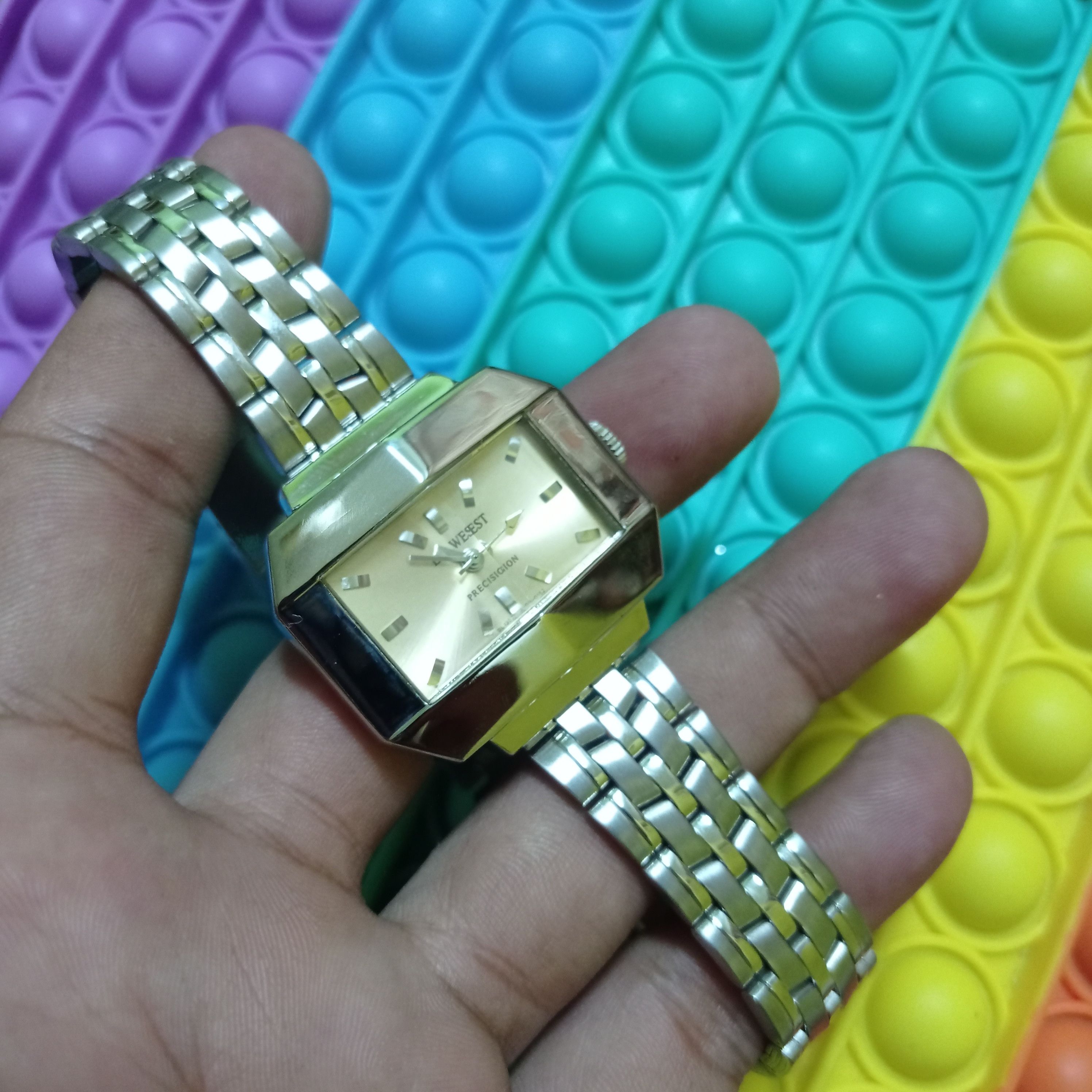 Japanese Brand Retro L.A WEST JAPANESE WATCH (Cutting Glass Shape) Size ONE SIZE - 7 Thumbnail
