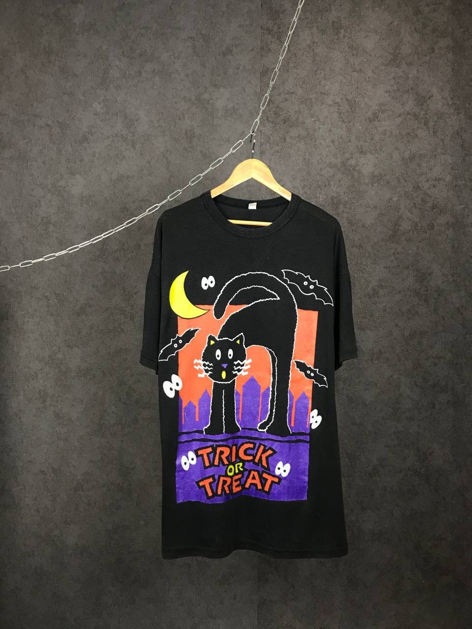 Vintage Trick or treat art vintage animal tee Size US XL / EU 56 / 4 - 1 Thumbnail