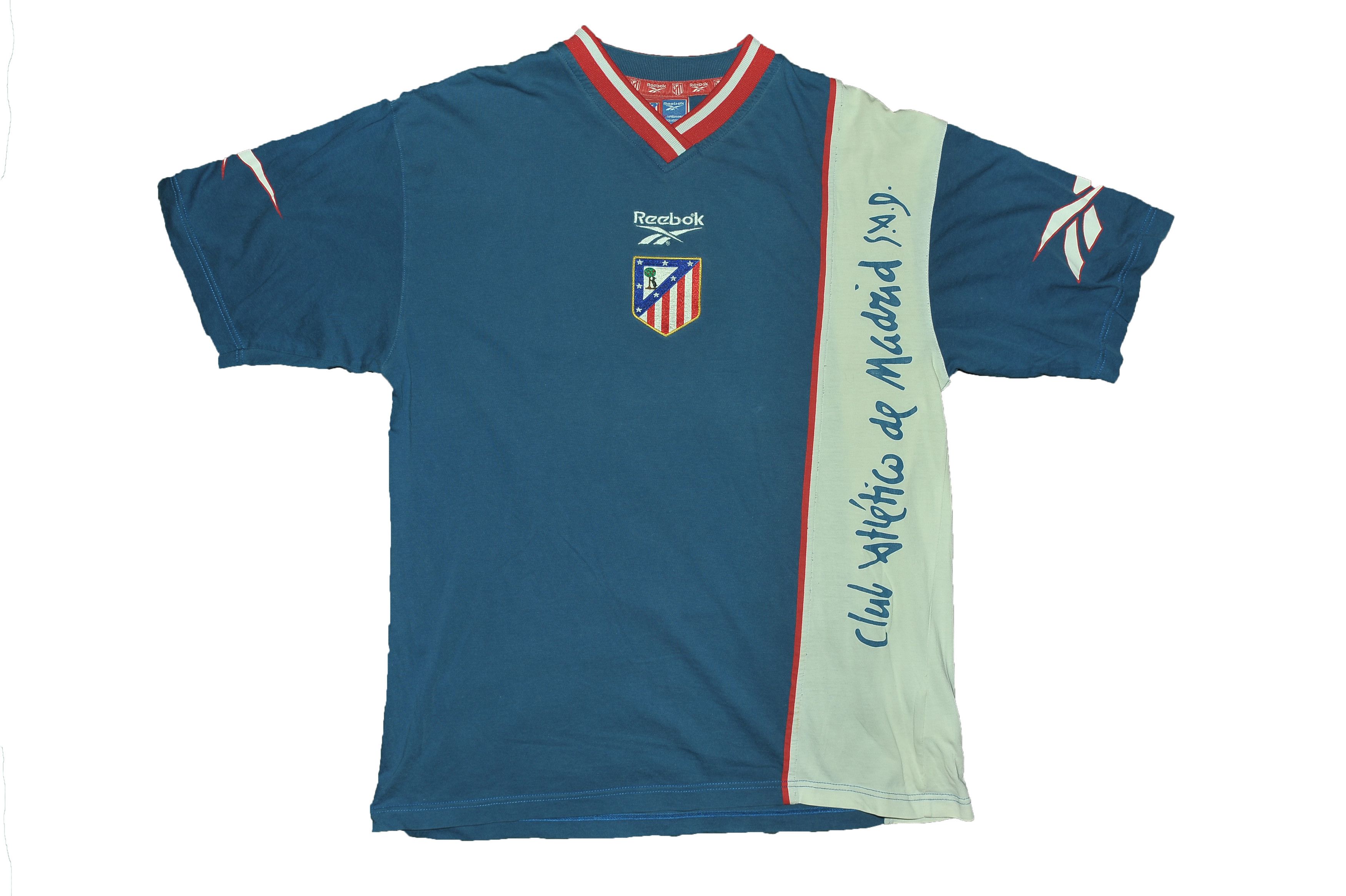 希少　90S VINTAGE 98-00 Atlético Madrid Atlético Madrid 98/99 • Away Shirt • XL – Real Vintage Football
