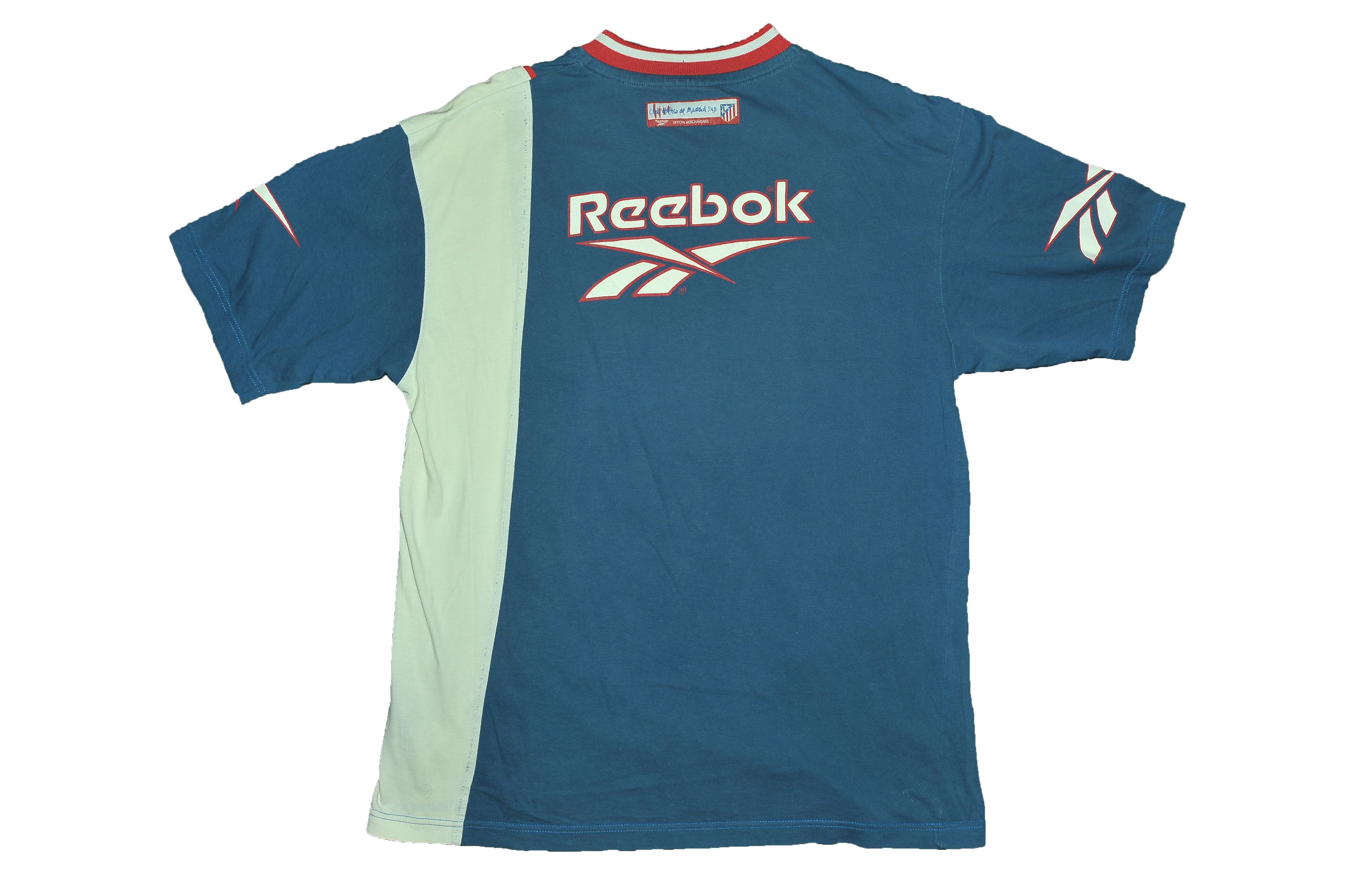 Reebok Vintage 90s Atletico Madrid Reebok T-shirt Size US L / EU 52-54 / 3 - 2 Thumbnail