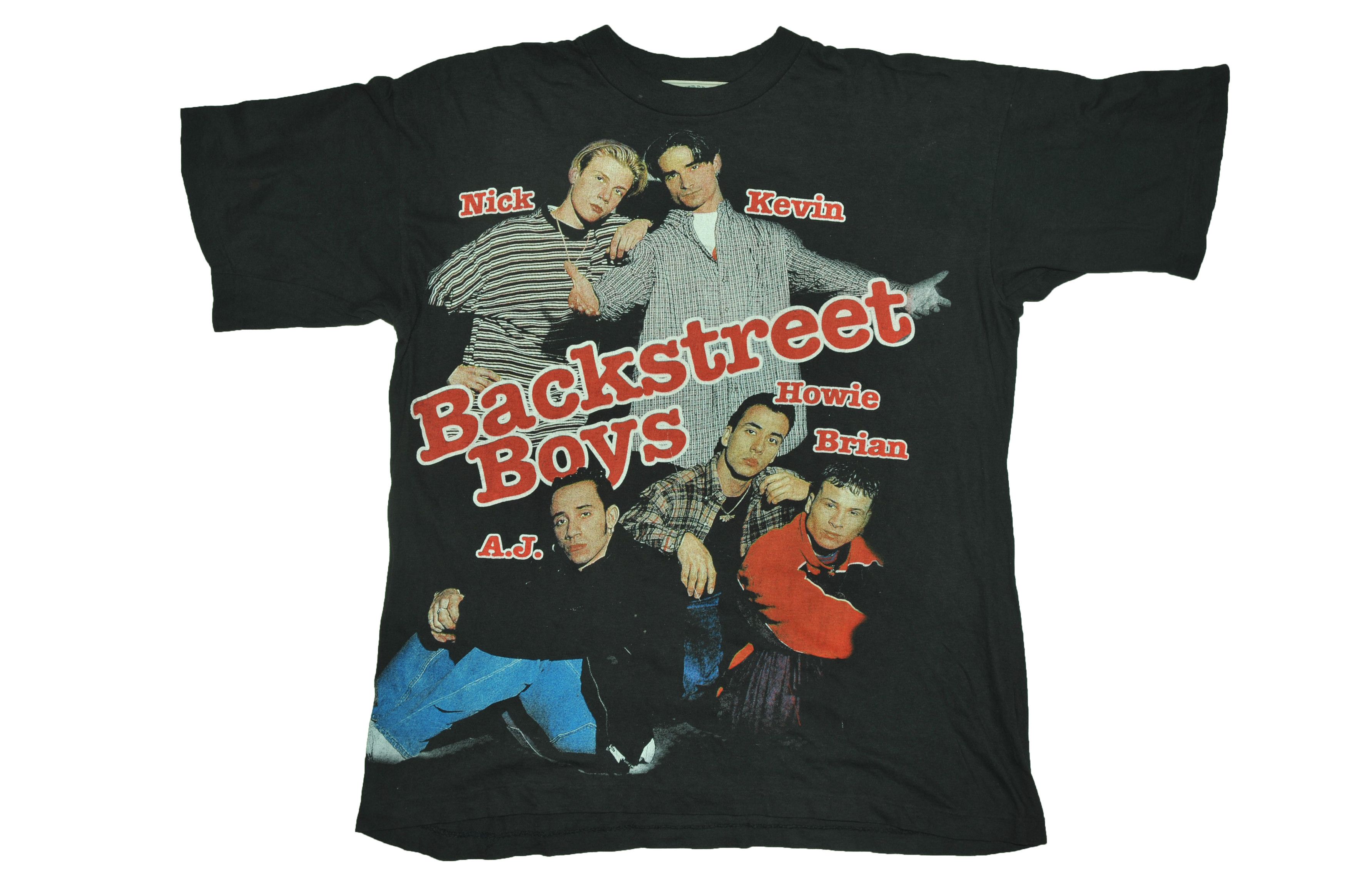 Vintage Vintage 90s Backstreet Boys European Bootleg T-shirt Size US XL / EU 56 / 4 - 1 Thumbnail