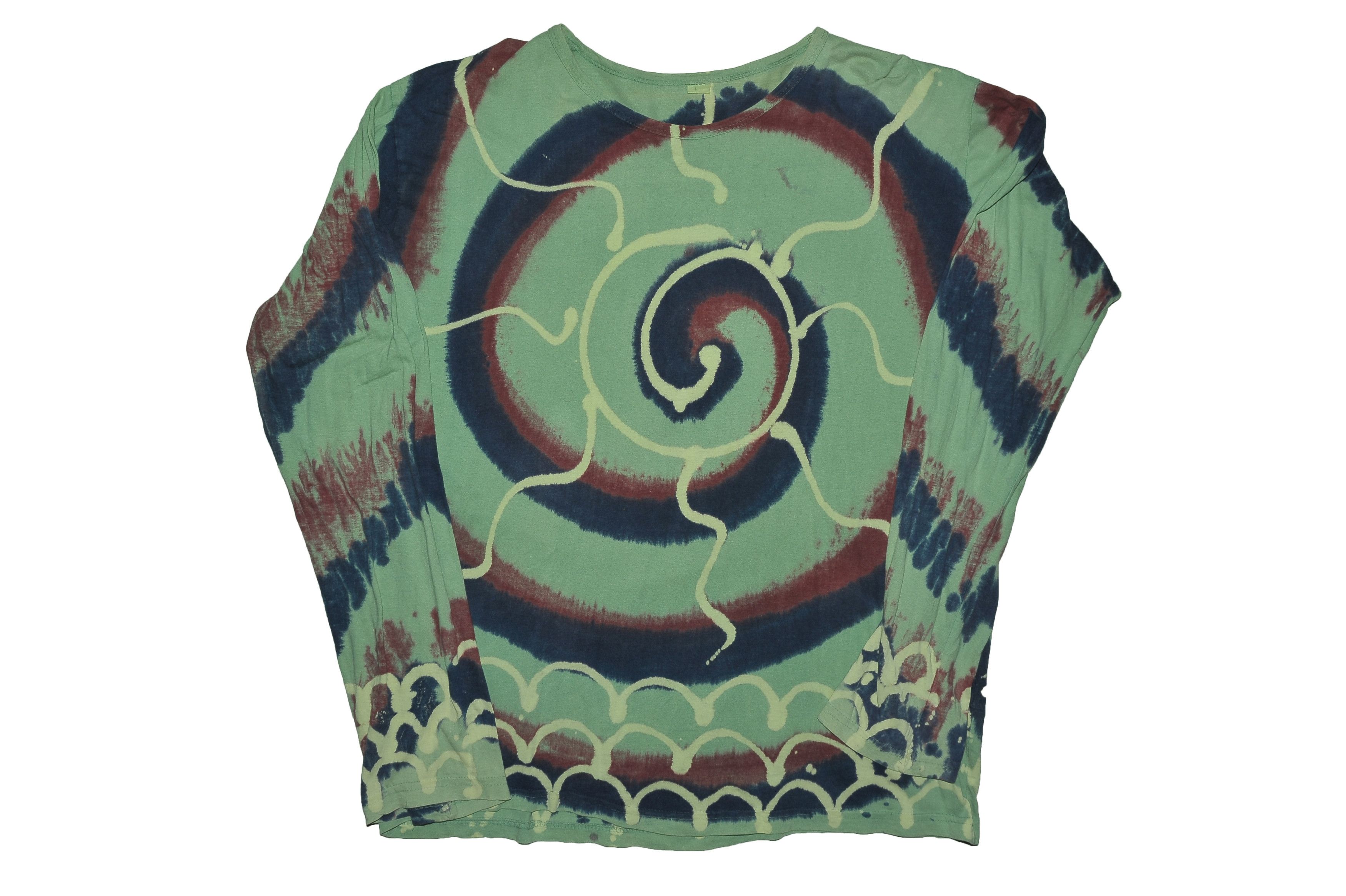 Vintage 90's Sun Psychedelic Tie Dye Longsleeves-shirt