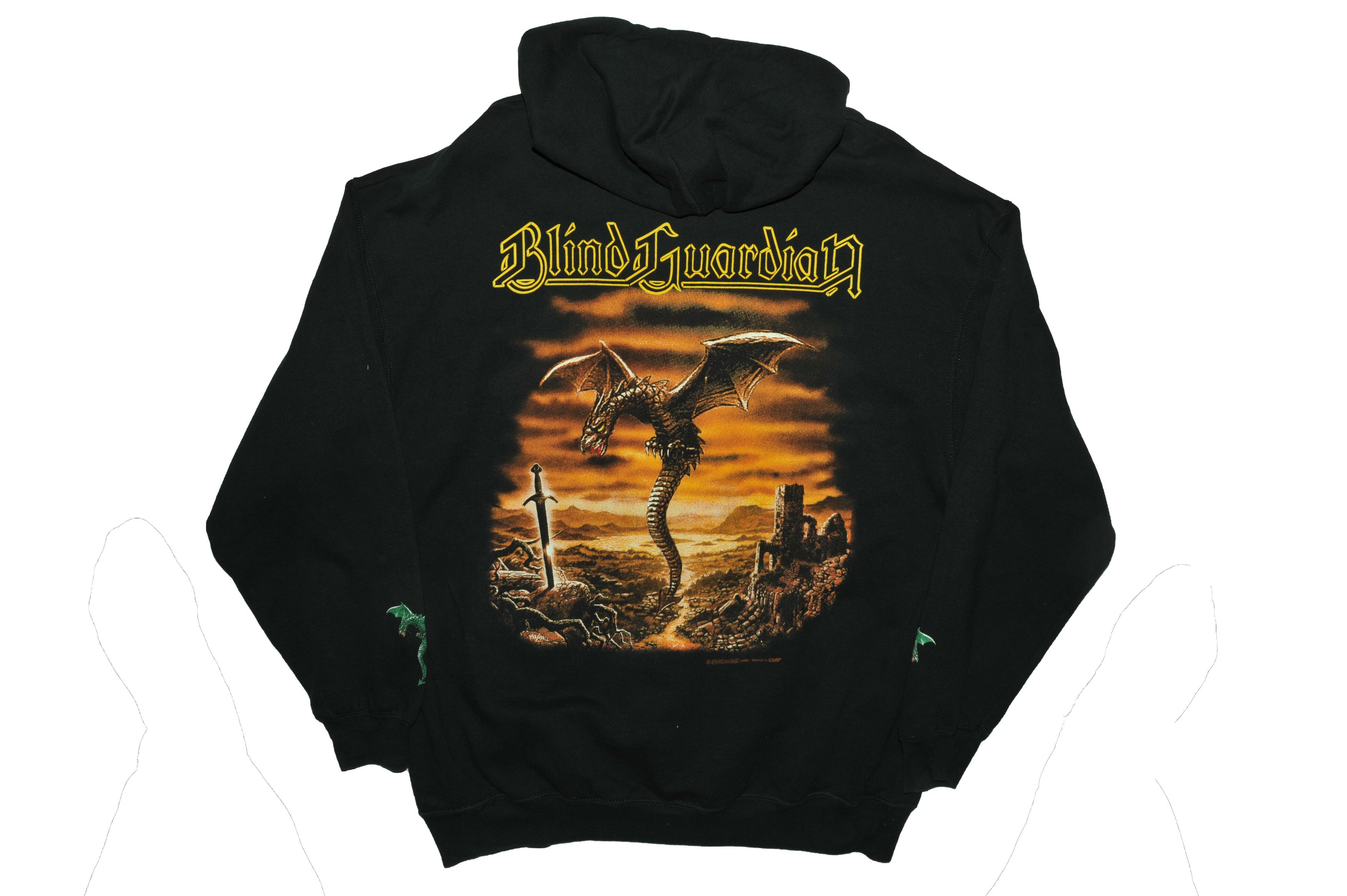 Fruit Of The Loom Vintage 00's Blind Guardian Hoodie Size US XXL / EU 58 / 5 - 2 Thumbnail