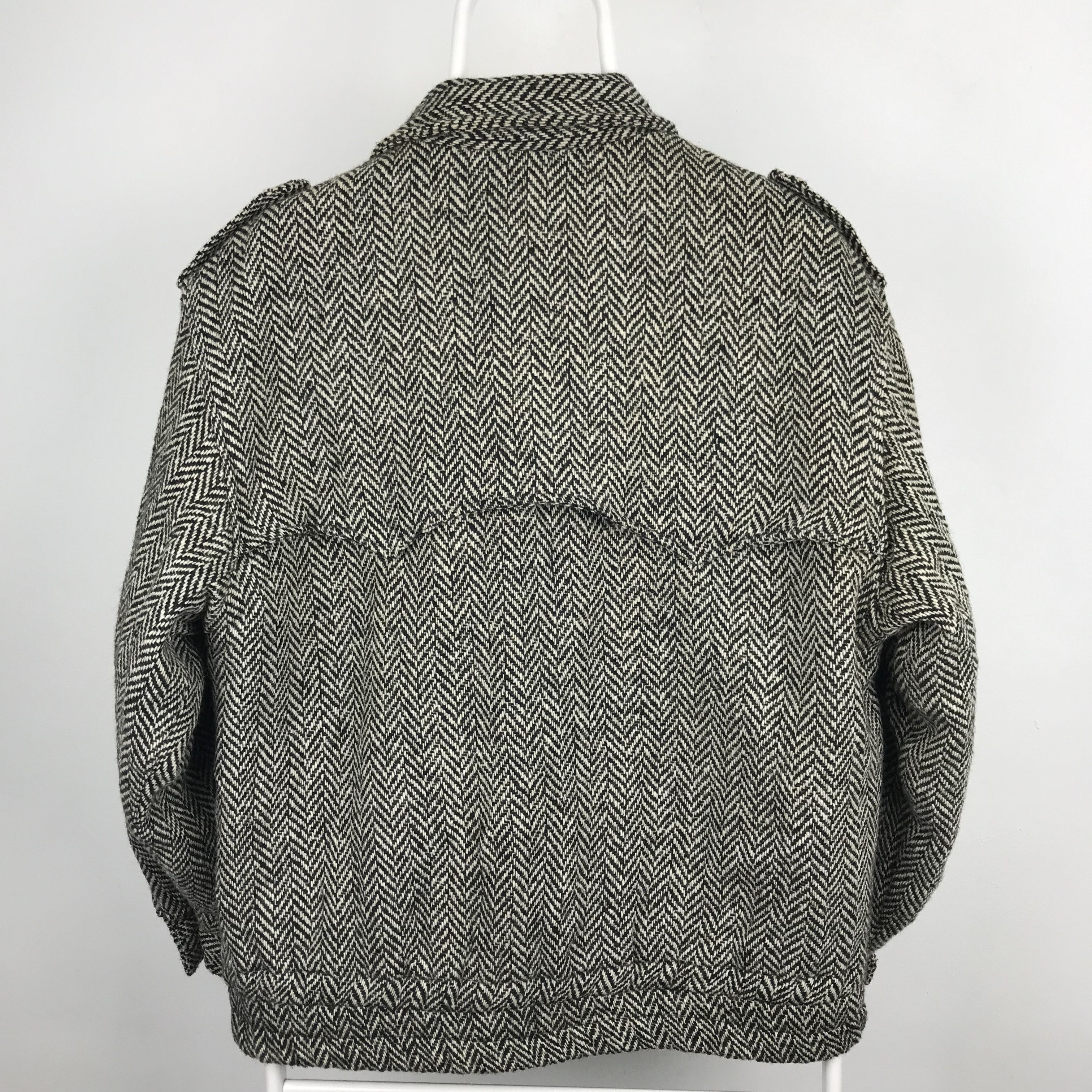 Japanese Brand Z178 VTG GULK CLUB HERRINGBONE STYLE WOOL COATS Size US L / EU 52-54 / 3 - 6 Thumbnail