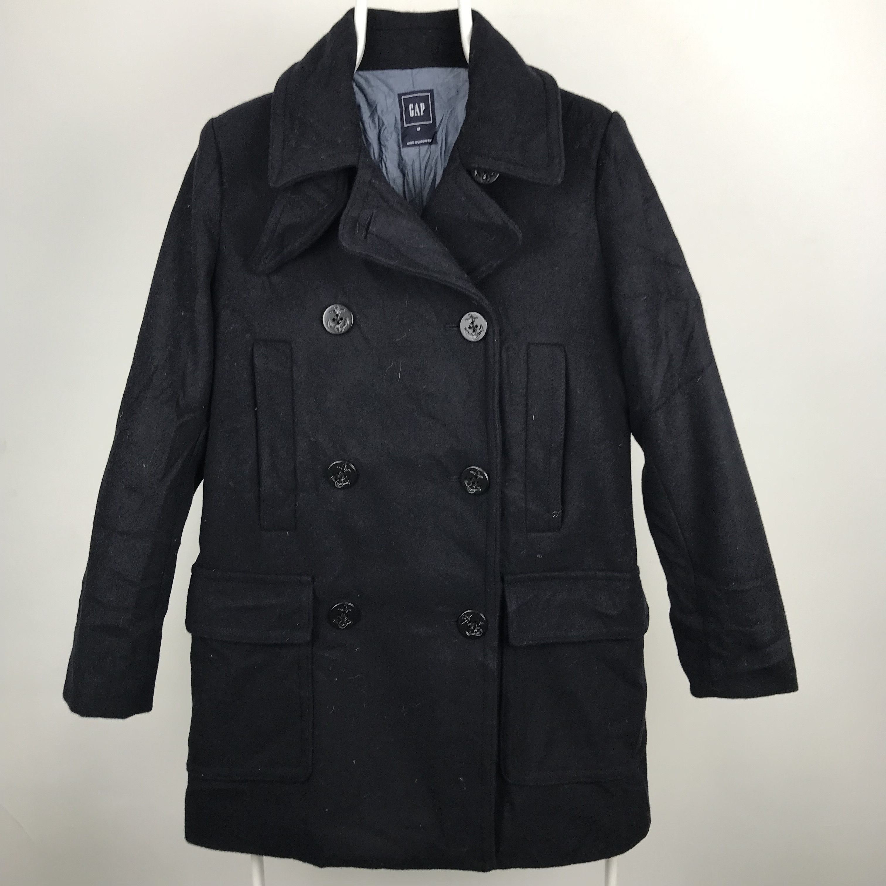 Gap Z179 GAP LONGCOAT WINTER WOOL JACKET Size US M / EU 48-50 / 2 - 1 Thumbnail