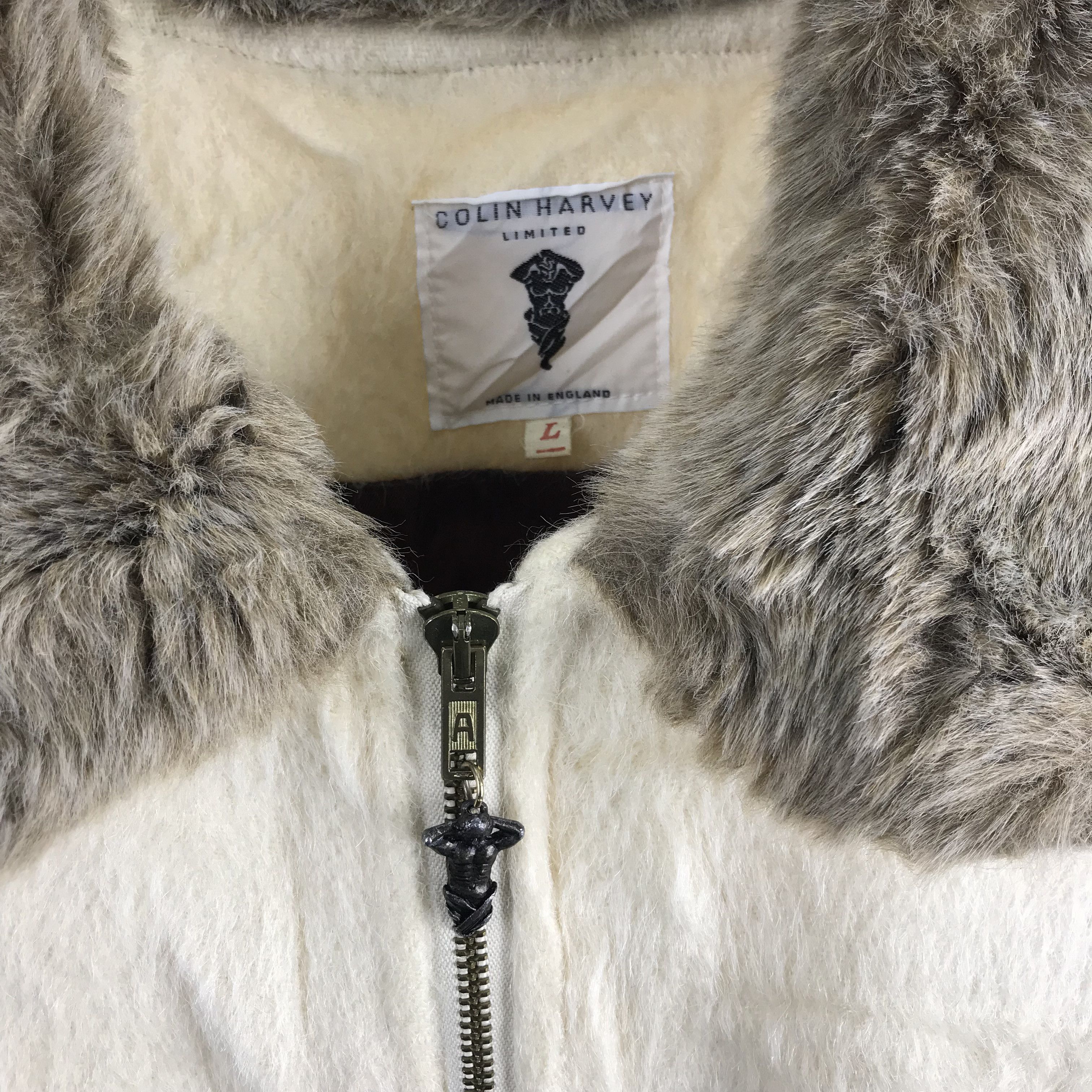 New England Outerwear Z188 COLIN HARVEY LIMITED 100% MOHAIR WINTER JACKET Size US L / EU 52-54 / 3 - 3 Thumbnail