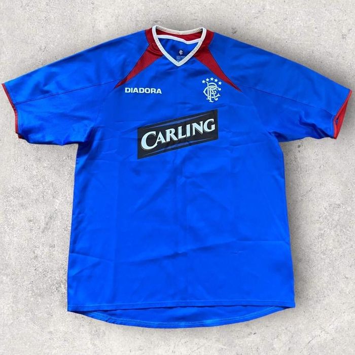 Maillot de football vintage des glasgow rangers 2002 2003 diadora