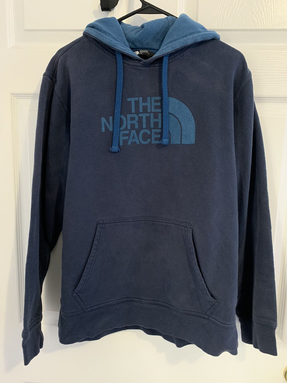 Vintage 90s The North Face Blue Hoodie L XL