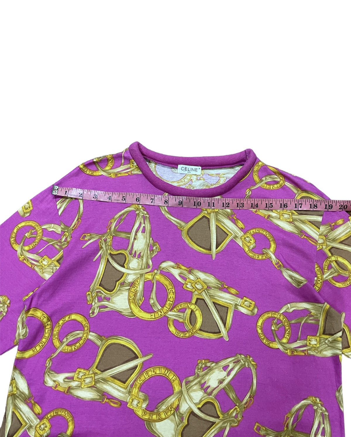 Celine VINTAGE CELINE PARIS FULLPRINT MONOGRAM LONGSLEEVE TSHIRT Size M / US 6-8 / IT 42-44 - 16 Thumbnail