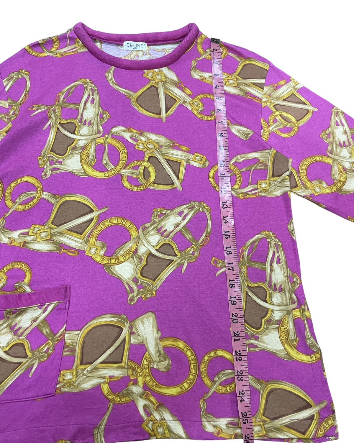 Celine VINTAGE CELINE PARIS FULLPRINT MONOGRAM LONGSLEEVE TSHIRT Size M / US 6-8 / IT 42-44 - 15 Thumbnail