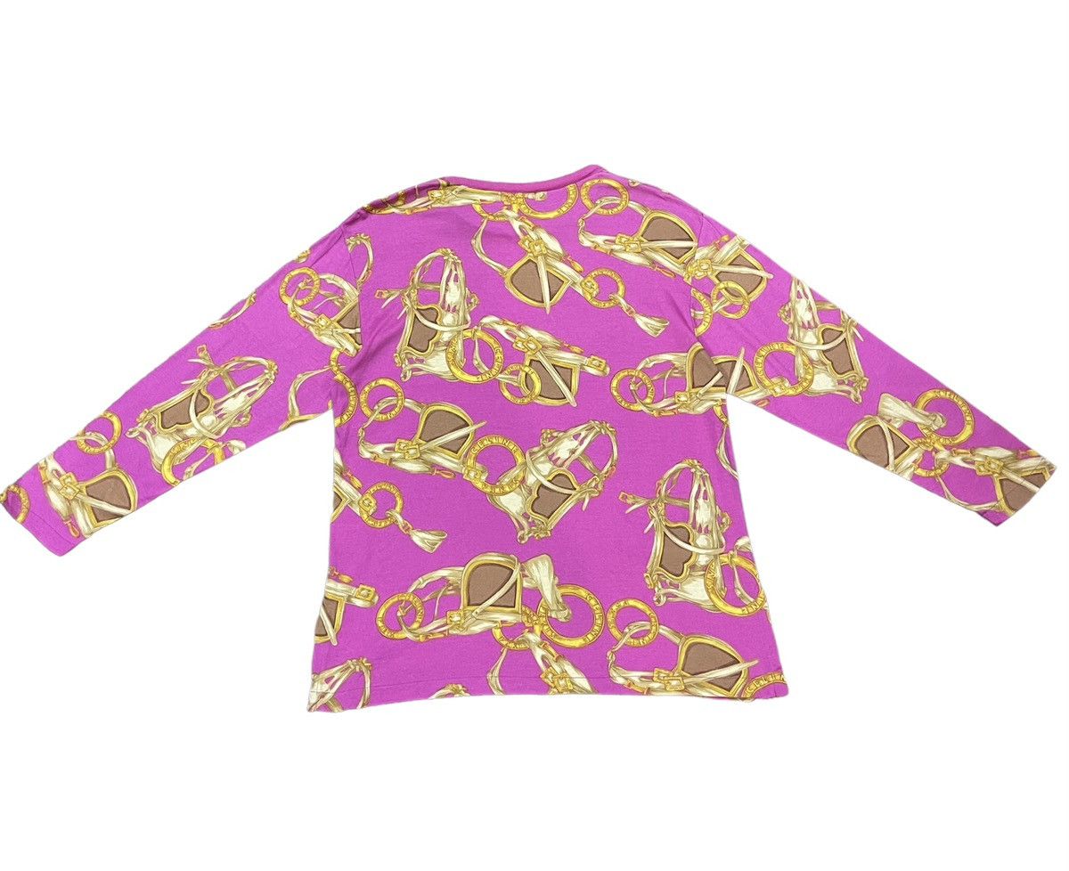 Celine VINTAGE CELINE PARIS FULLPRINT MONOGRAM LONGSLEEVE TSHIRT Size M / US 6-8 / IT 42-44 - 2 Thumbnail