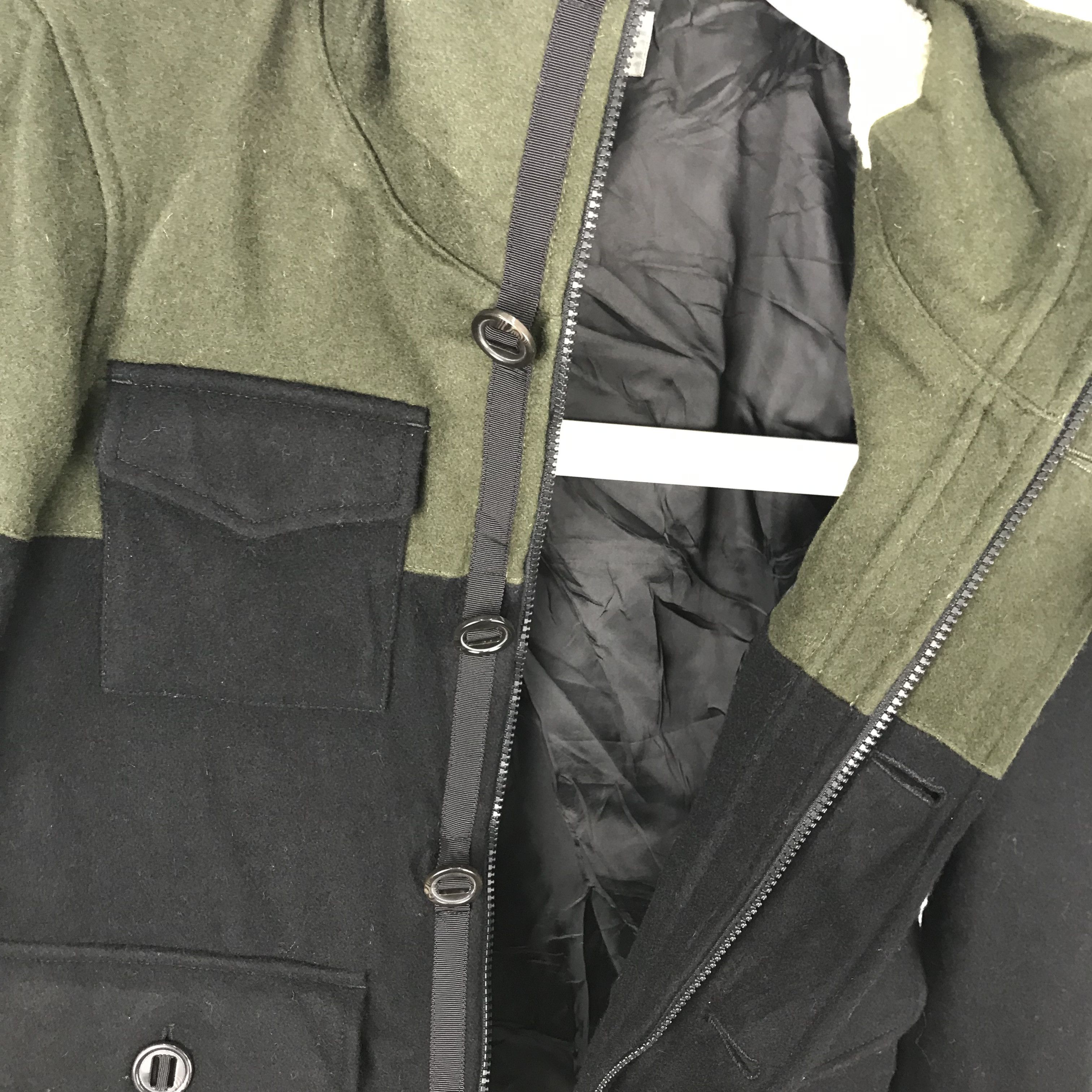 Japanese Brand × Takeo Kikuchi Z232 TK TAKEO KIKUCHI HYBRID COLOR WINTER WOOL JACKET Size US S / EU 44-46 / 1 - 6 Thumbnail
