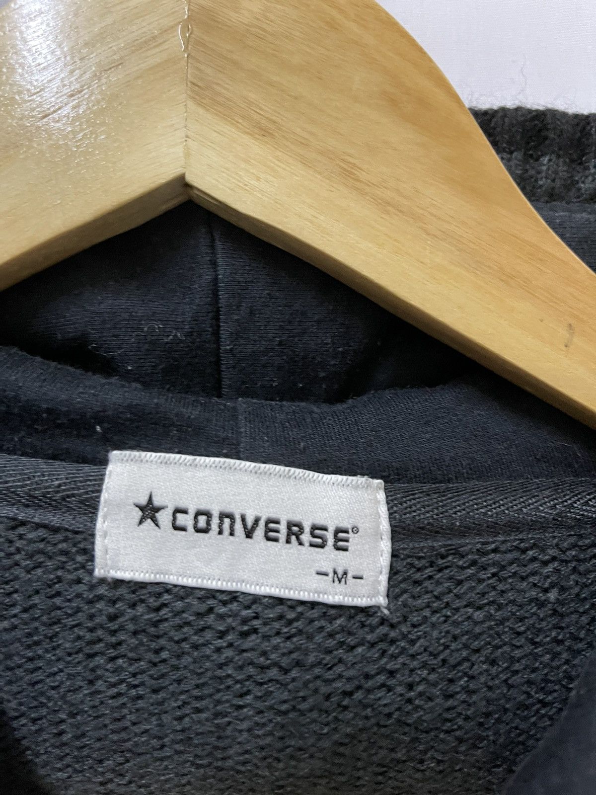 Converse × Japanese Brand Converse Mini Logo Zipper Varsity Jacket Black Size US M / EU 48-50 / 2 - 4 Thumbnail