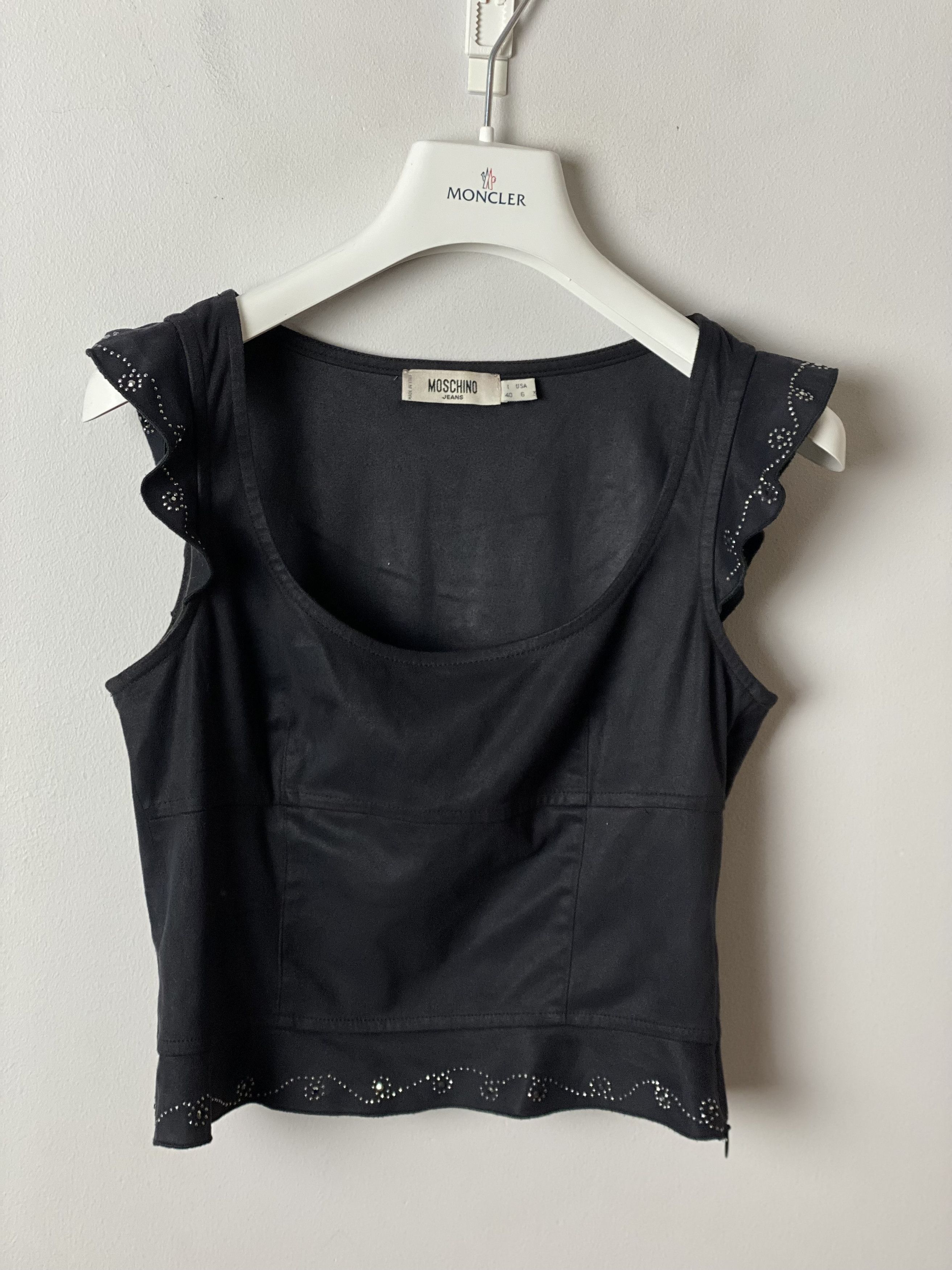Moschino Moschino Jeans dress crop top set vintage Size 27" / US 4 / IT 40 - 2 Thumbnail