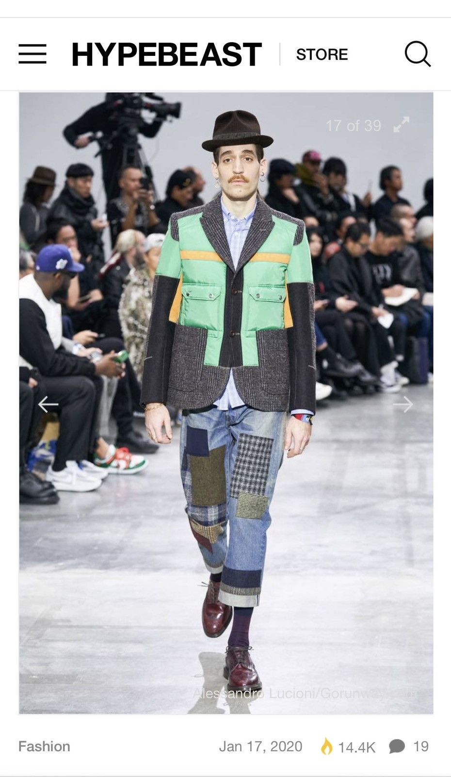 Comme des Garcons × Junya Watanabe Junya Watanabe MAN x CDG F/W 2020 Patchwork Puffer Blazer Size 36R - 13 Thumbnail