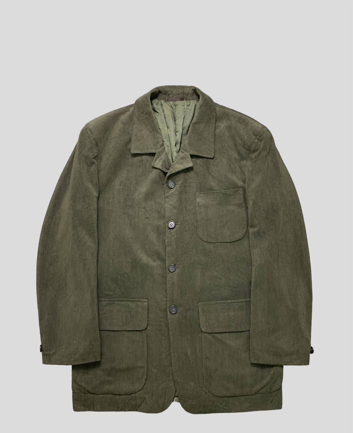Vintage Vintage 90s Aureate Uomo Corduroy Light Jacket Size US M / EU 48-50 / 2 - 1 Thumbnail